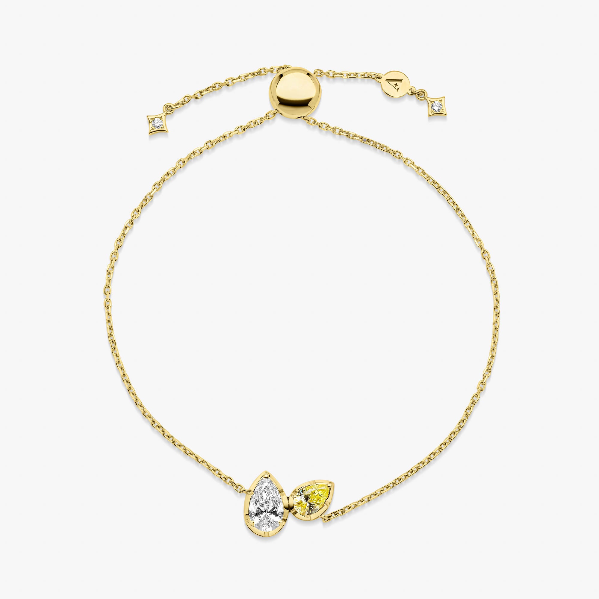 Madison Yellow & White Diamond Bracelet