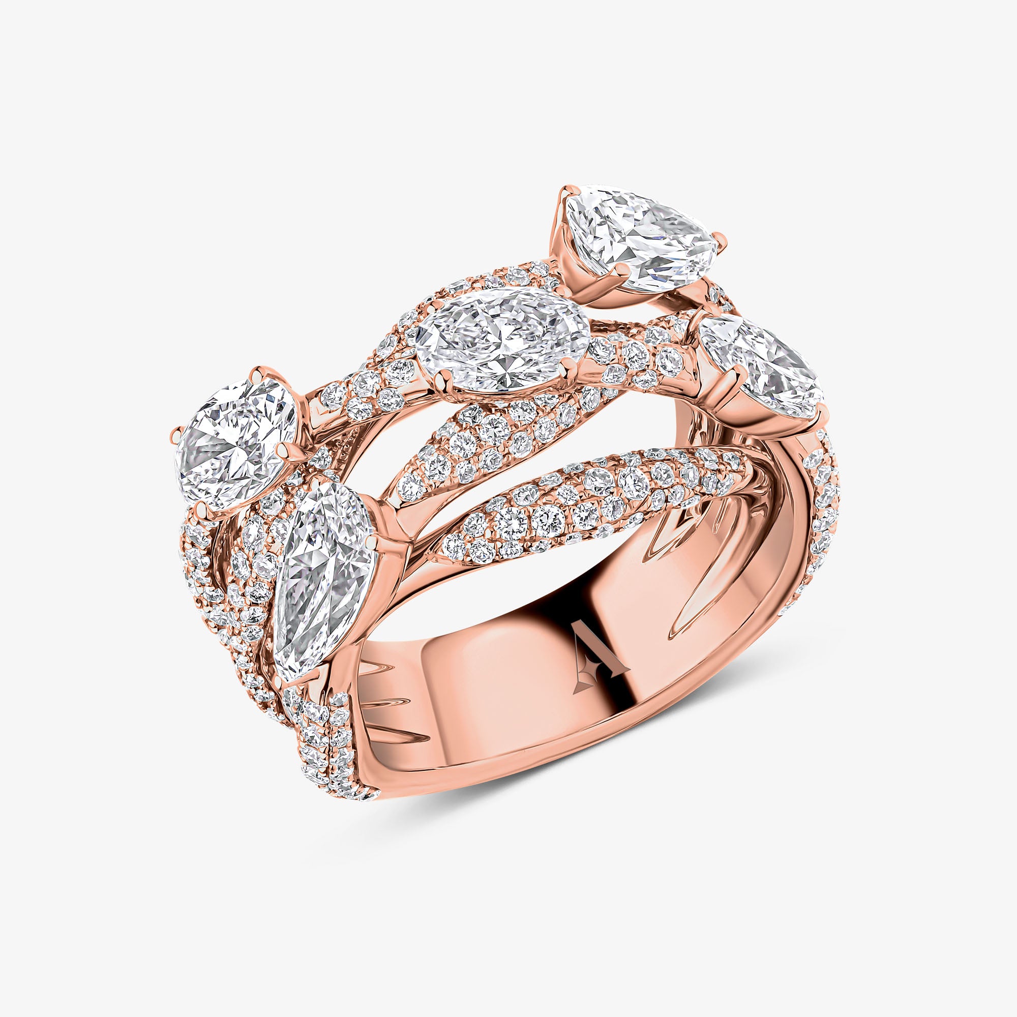 Bague Roma à plusieurs rangs