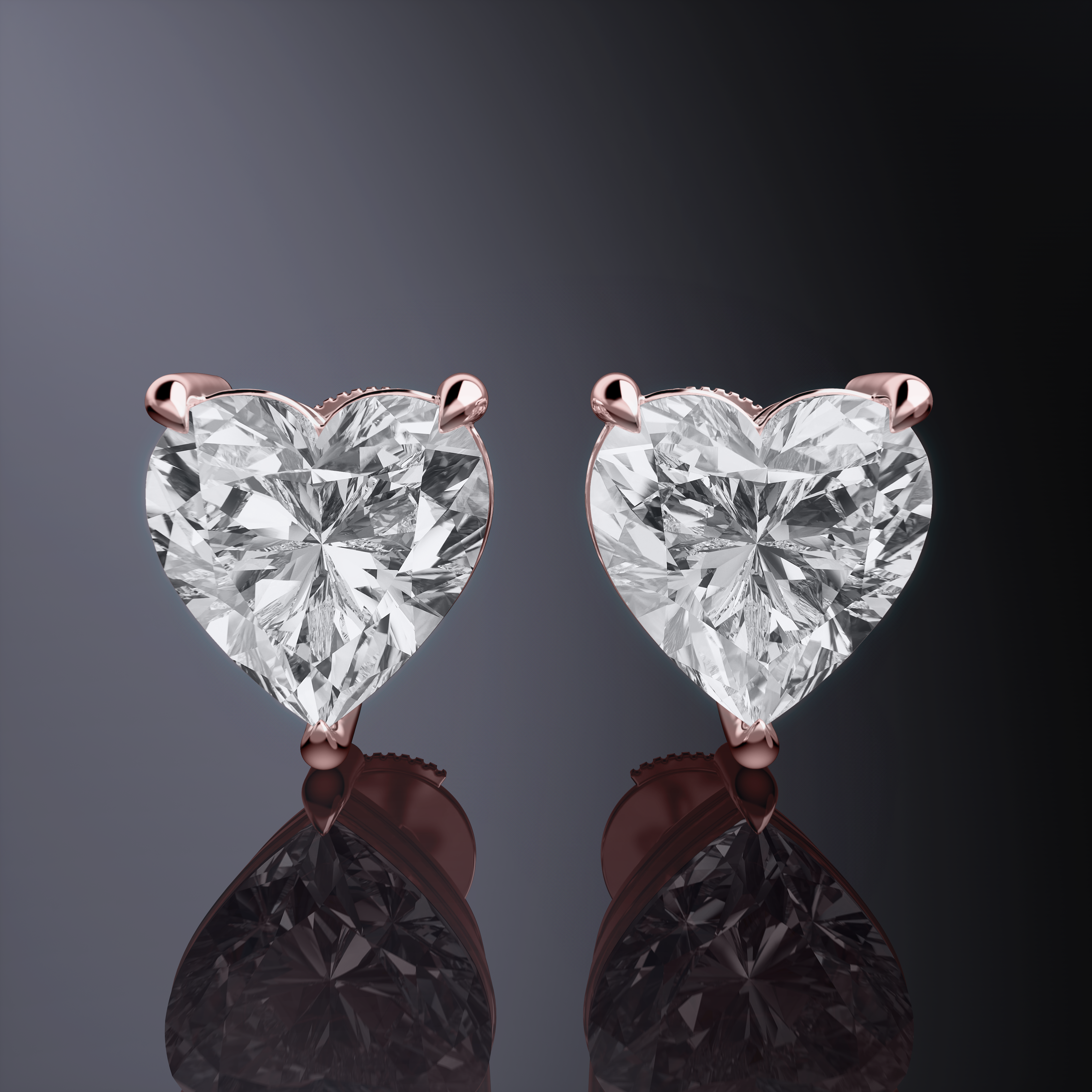 Heart Studs