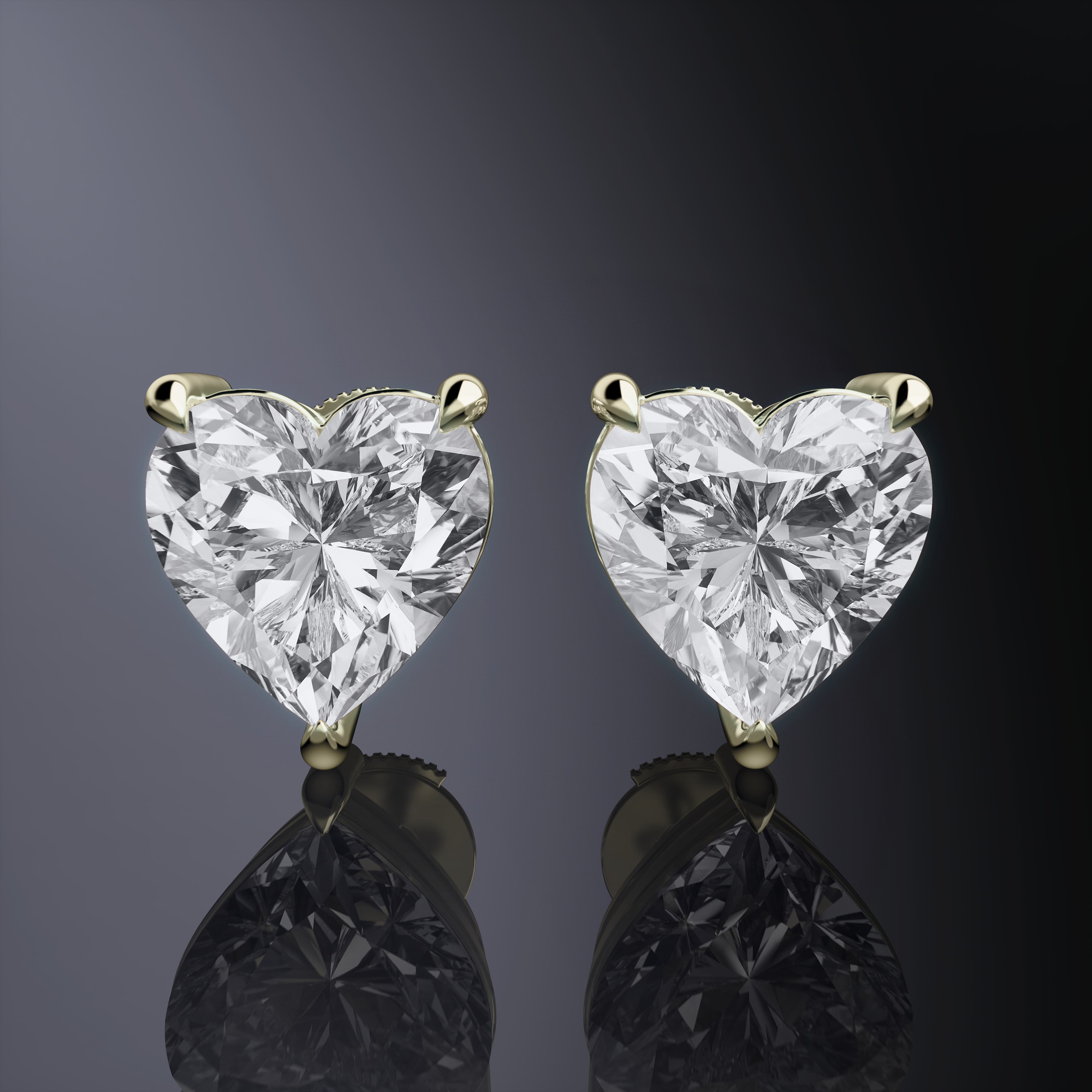 Heart Studs