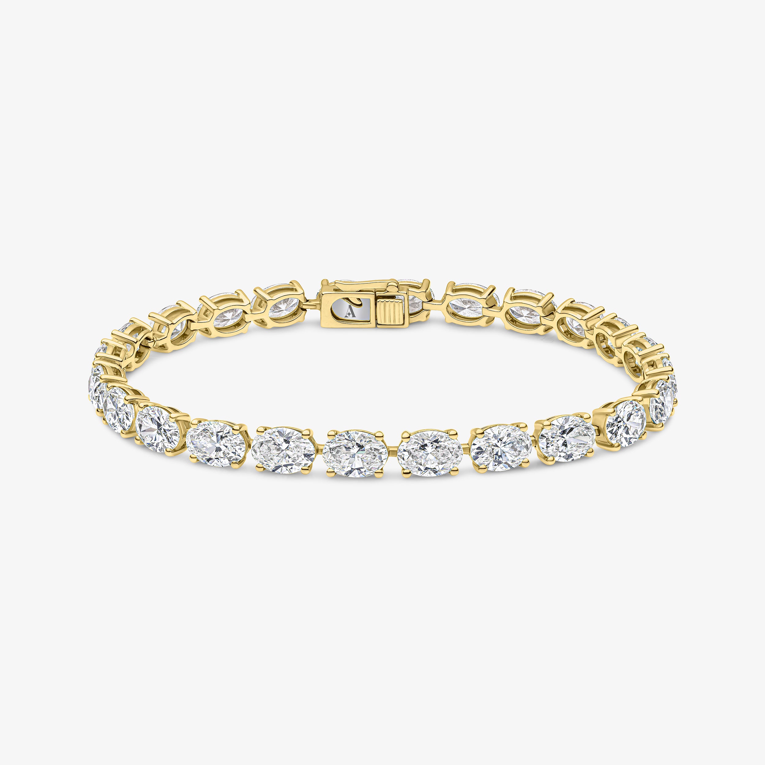 Oval Cut Tennis Bracelet (East/West Setting)