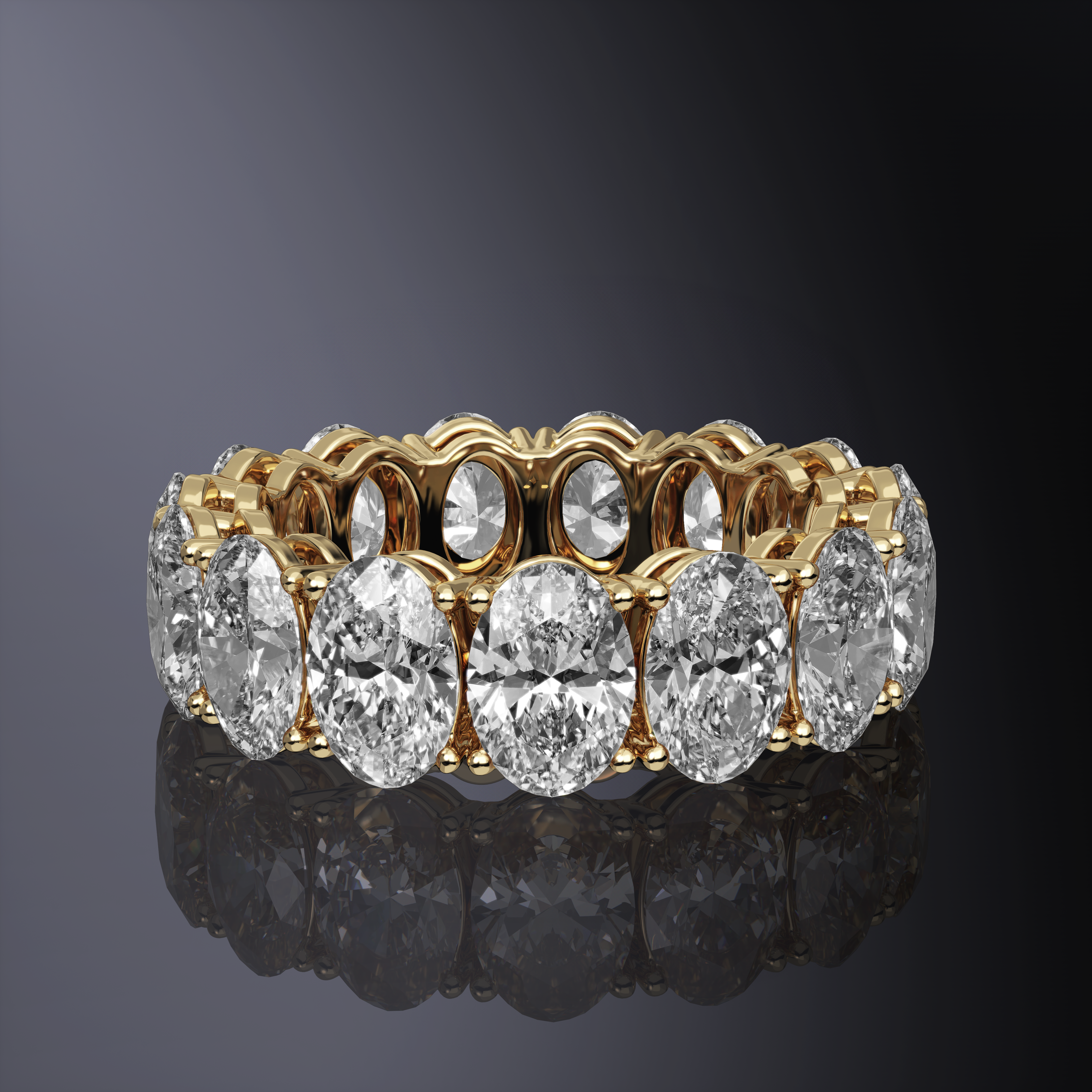 Oval Cut Eternity Ring
