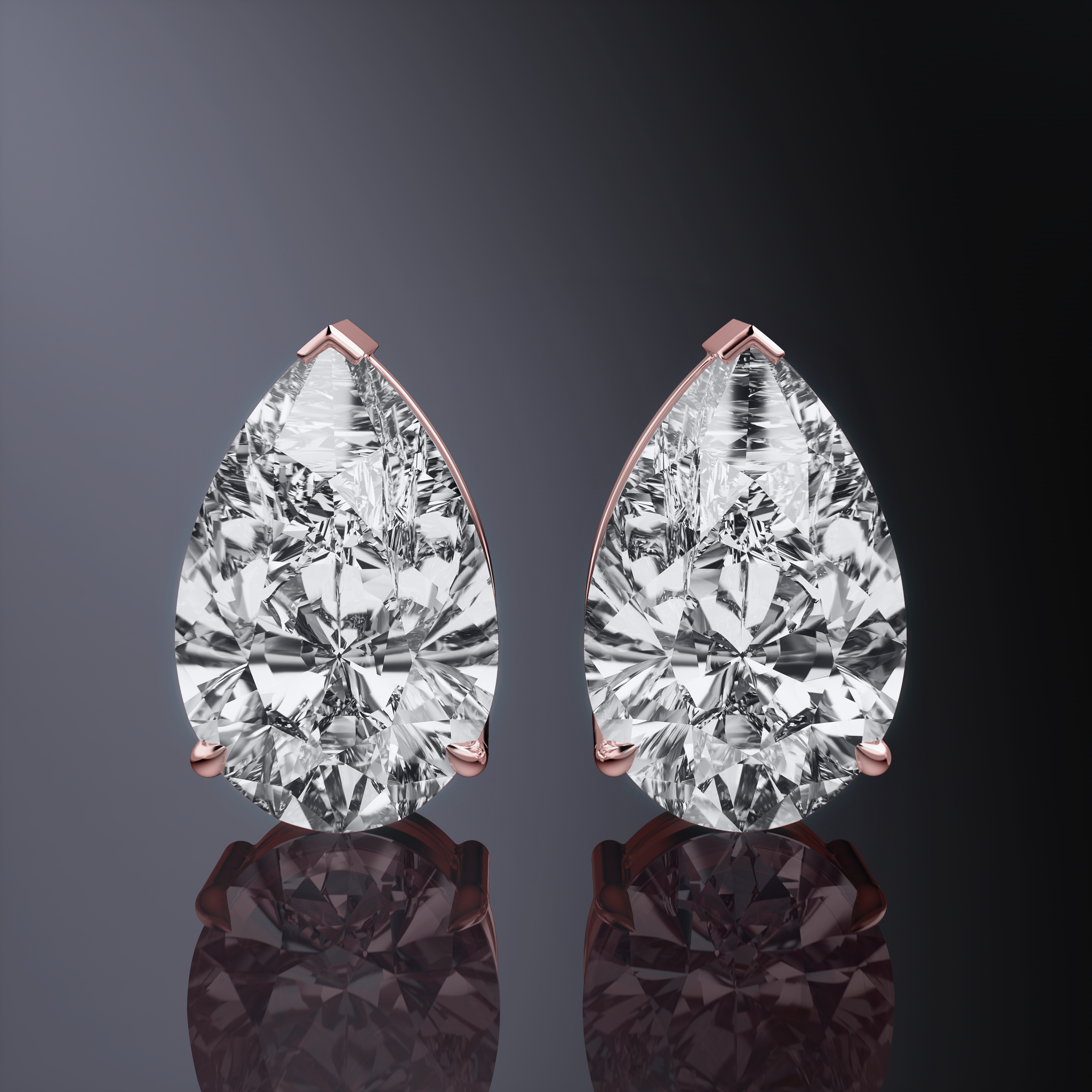 Pear Cut Studs