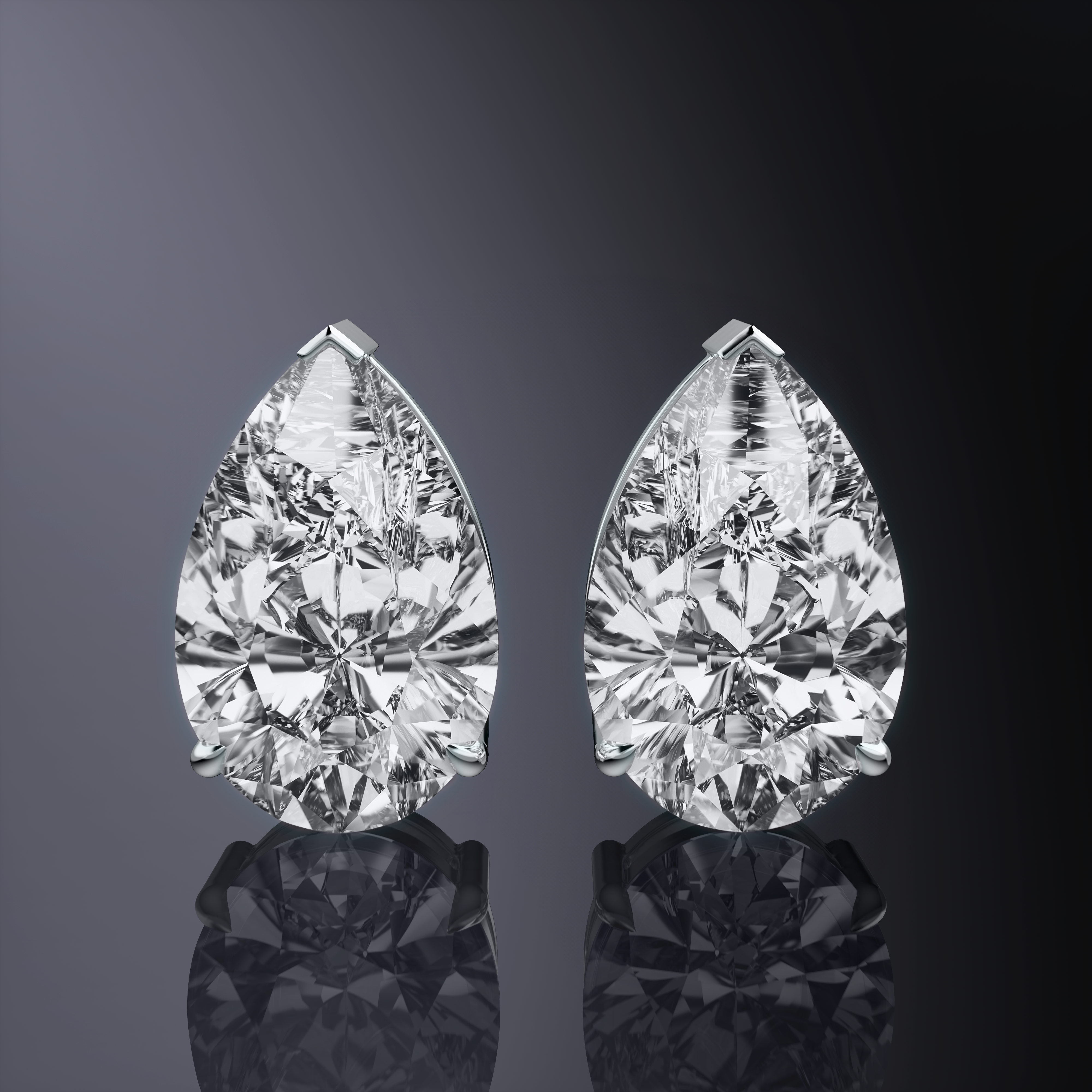 Pear Cut Studs