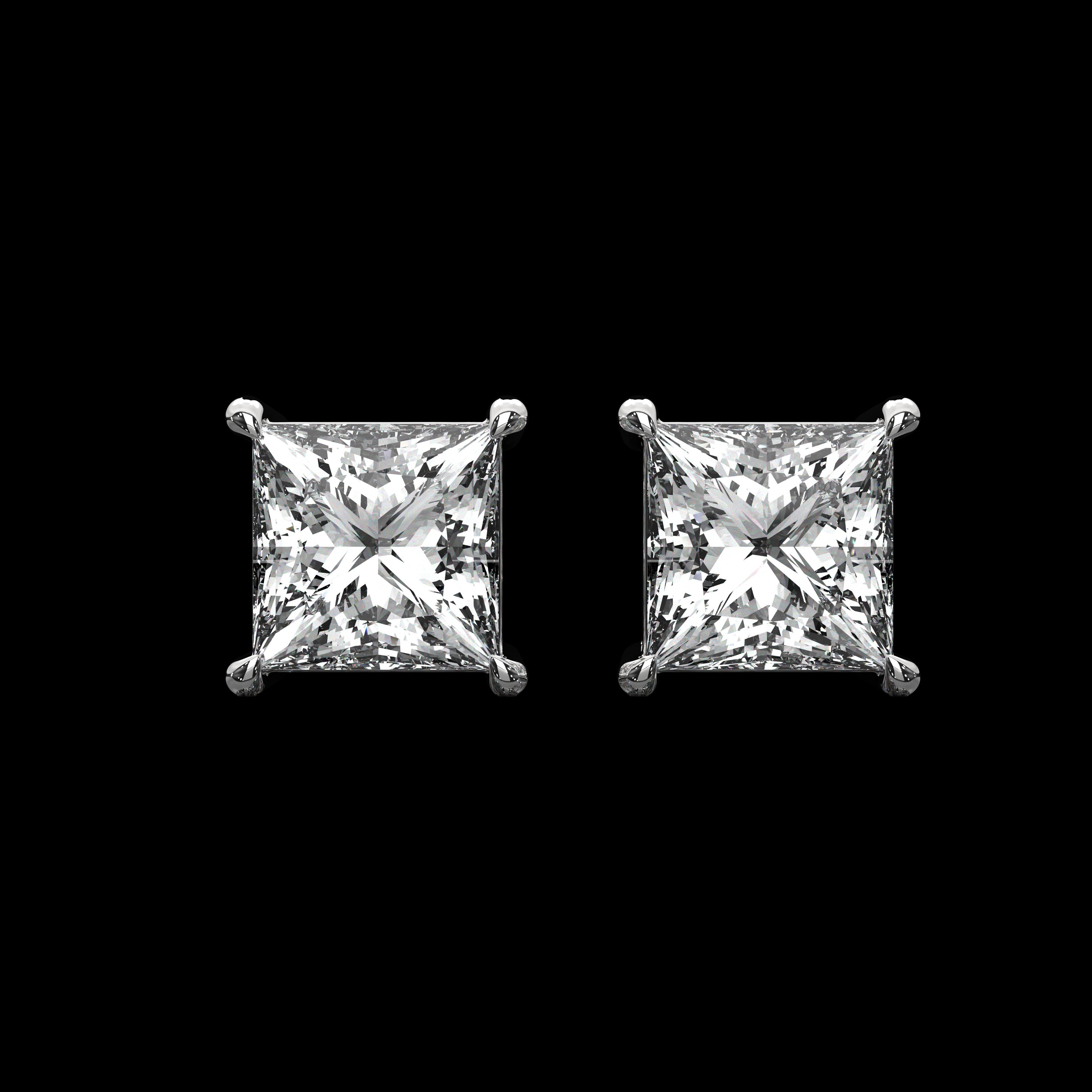 Princess Cut Studs