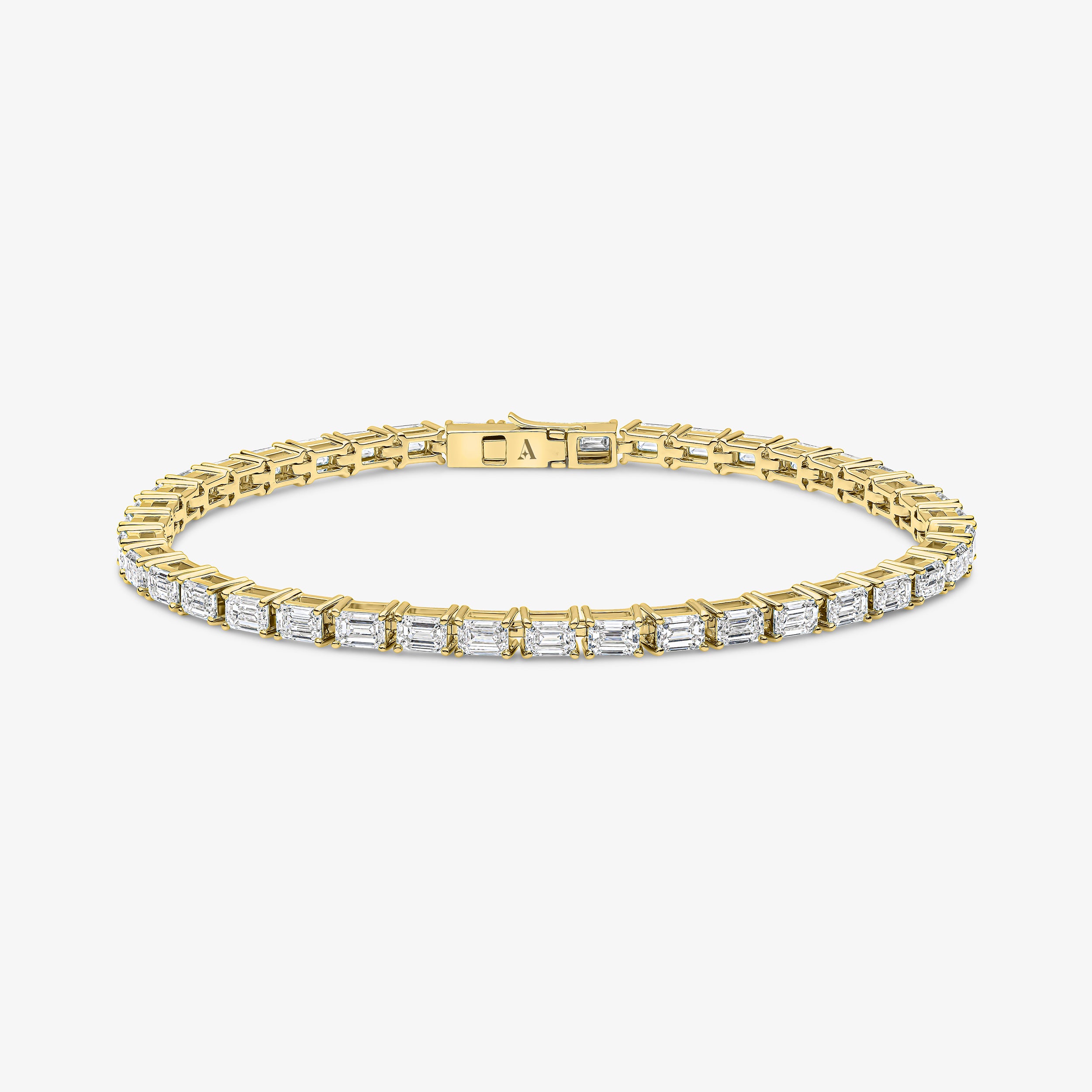 Emerald Cut Tennis Bracelet (East/West Setting)