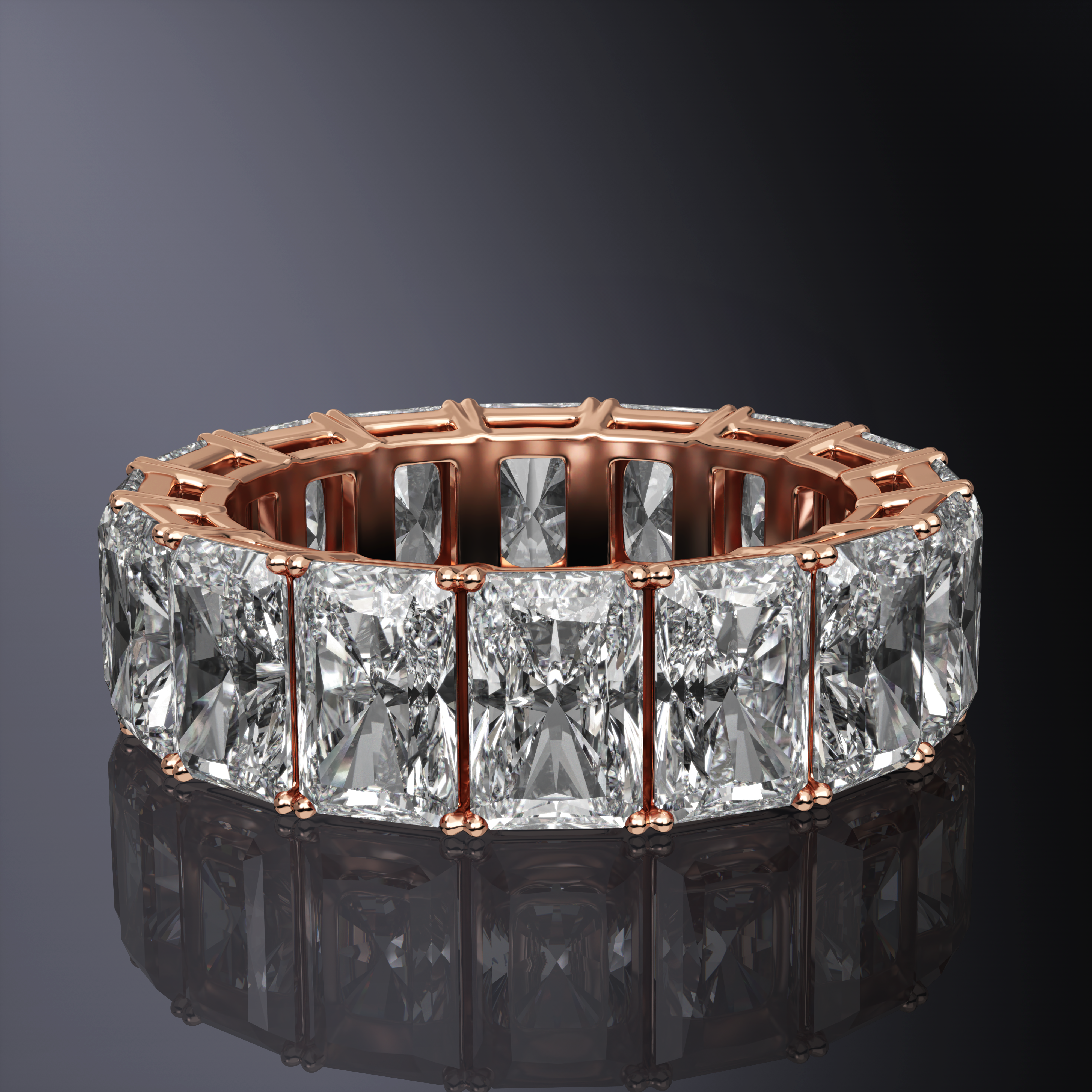 Radiant Cut Eternity Ring