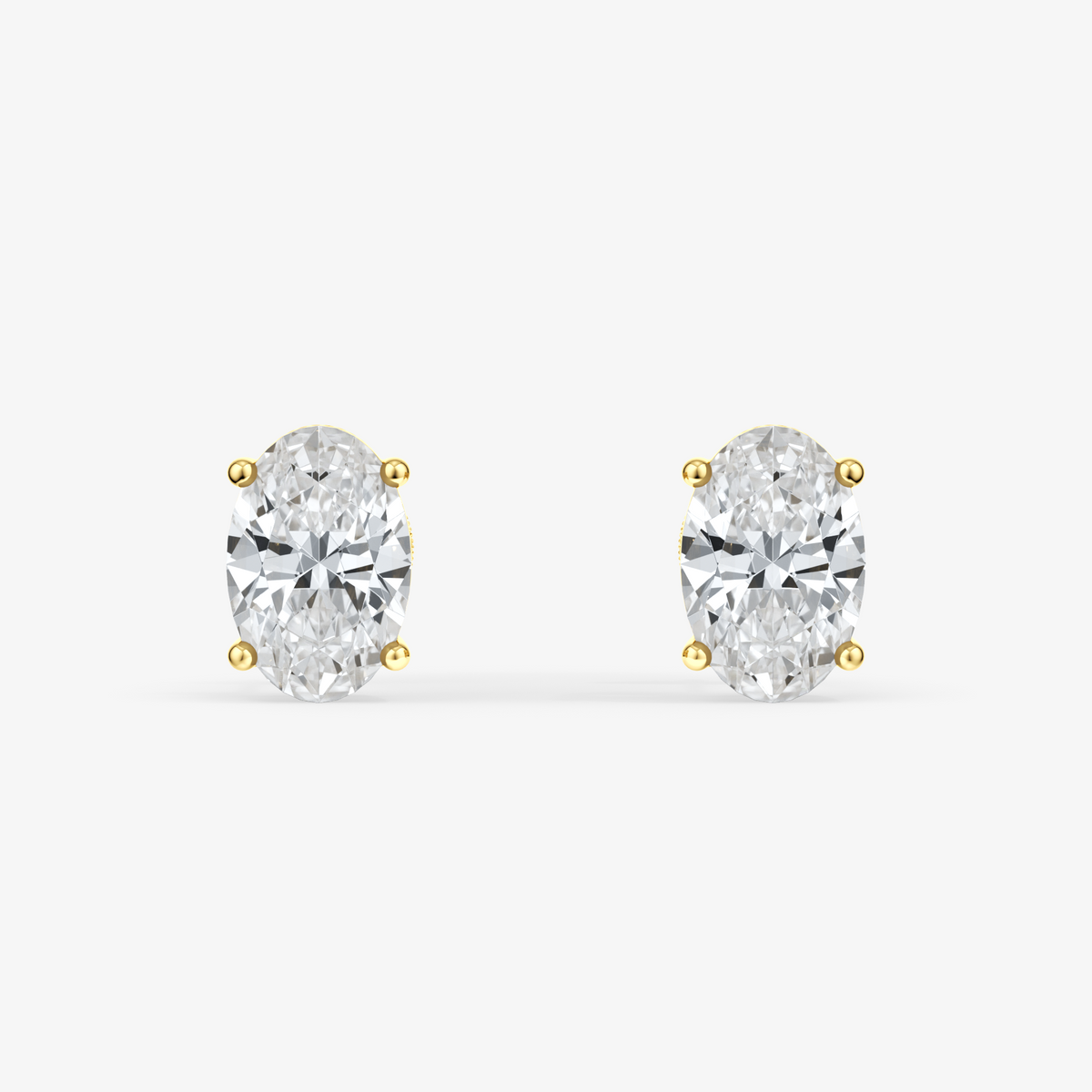 Oval Cut Studs 4