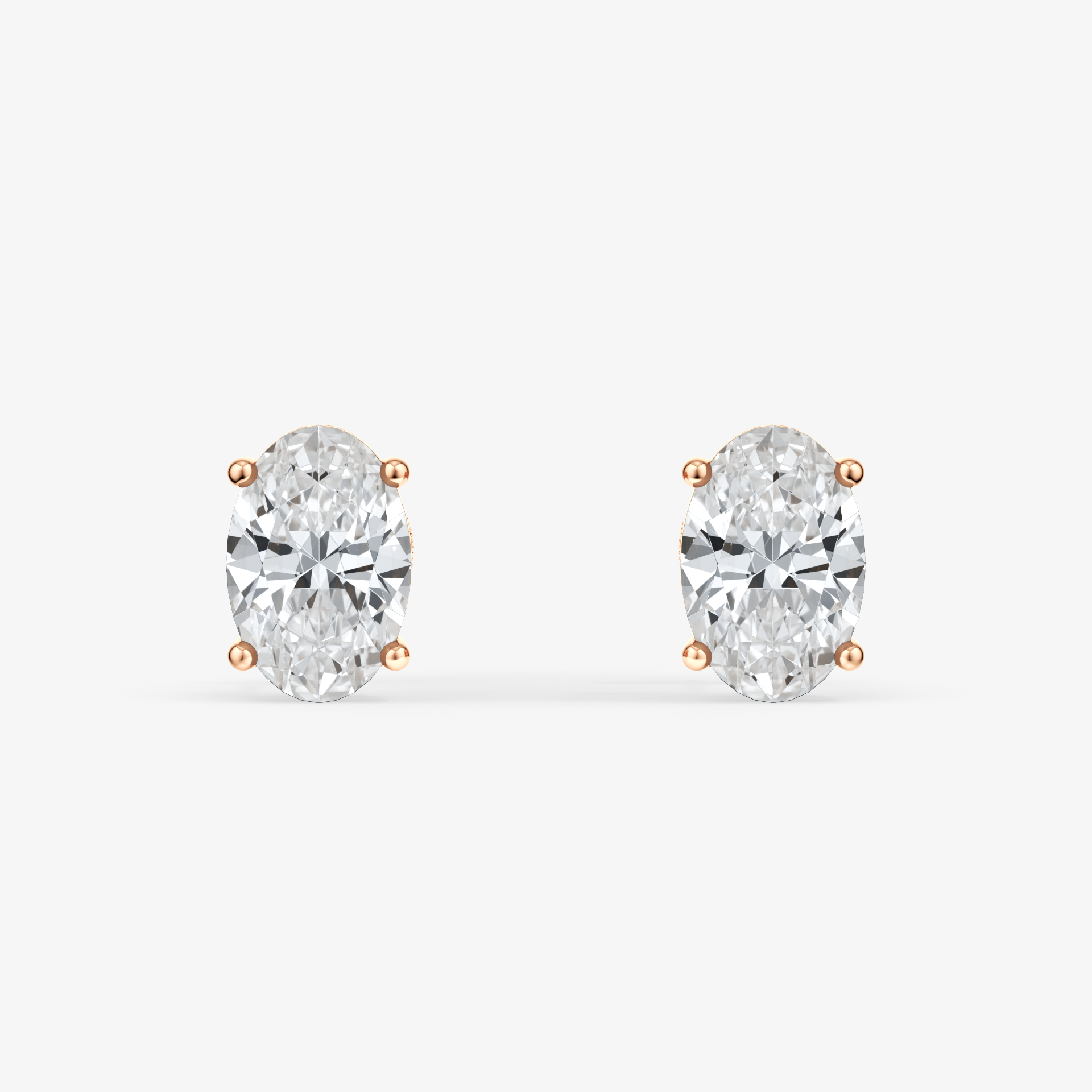 Oval Cut Studs 8