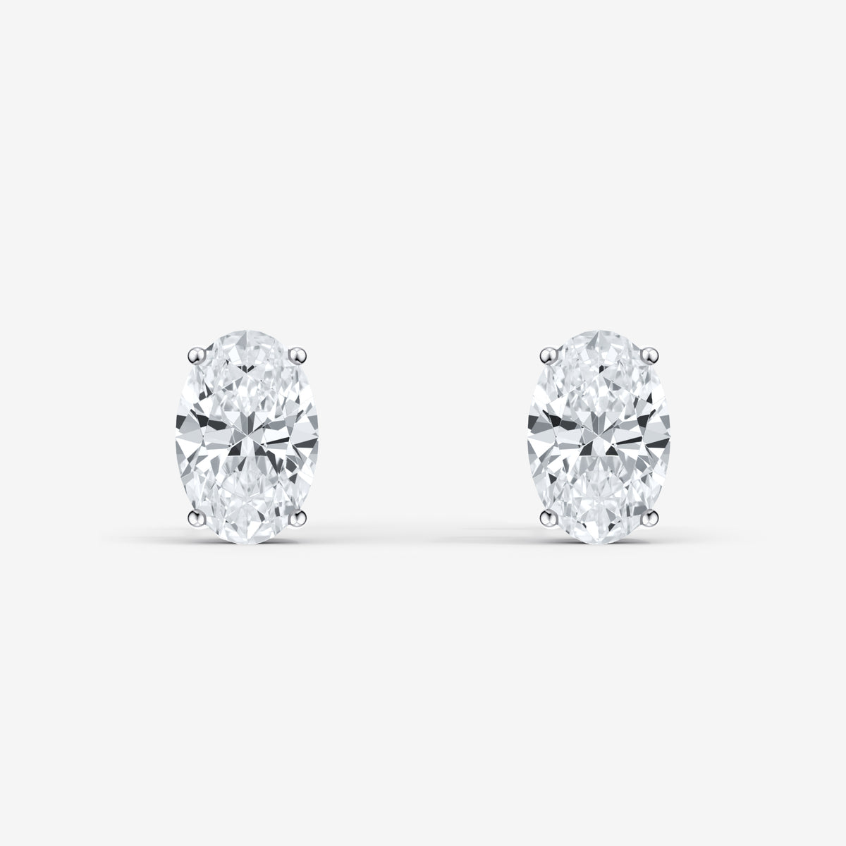 Oval Cut Studs