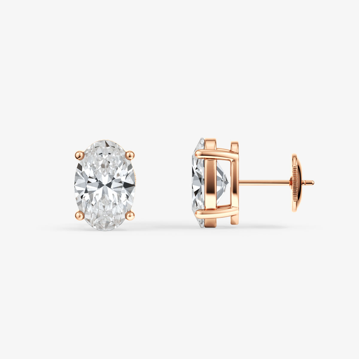 Oval Cut Studs 5