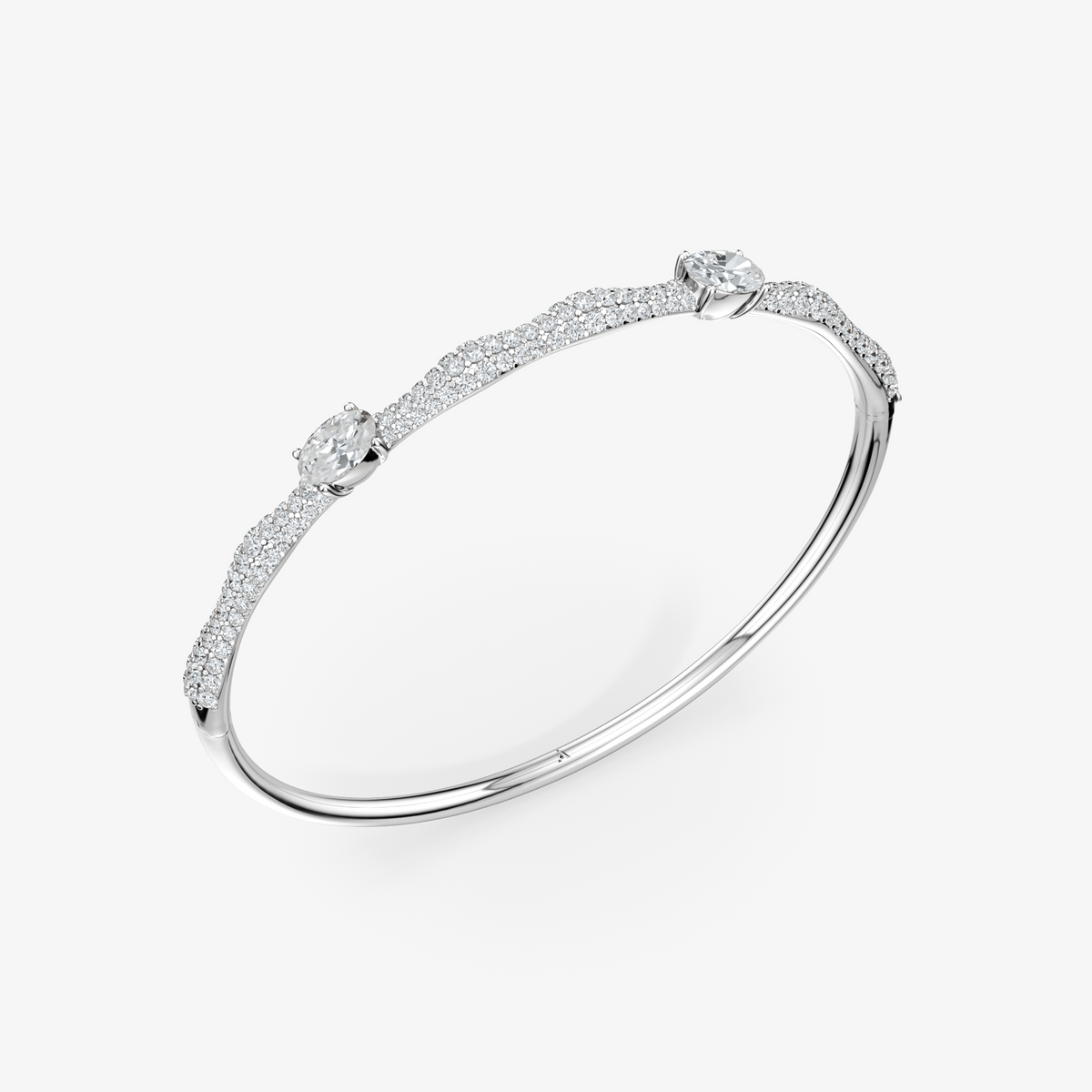 Roma Double Diamond Bangle 72
