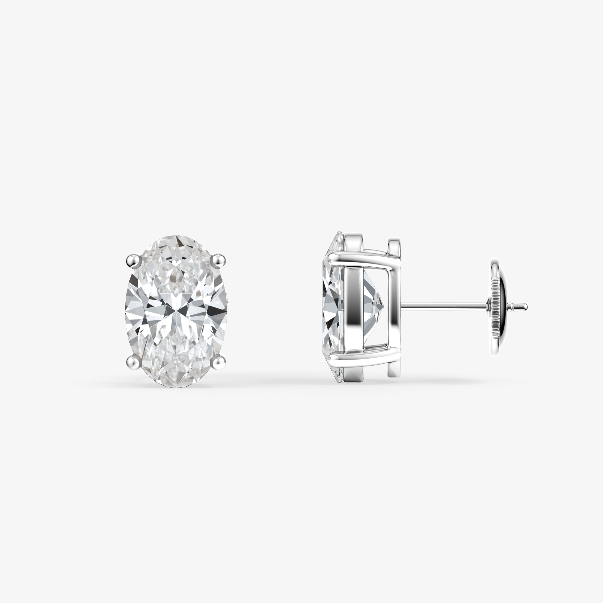 Oval Cut Studs 6