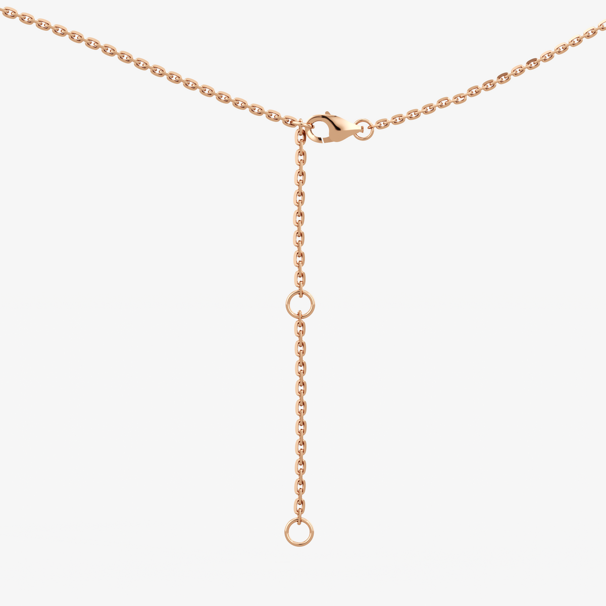 Marquise Cut North / South Pendant Rose Gold 28
