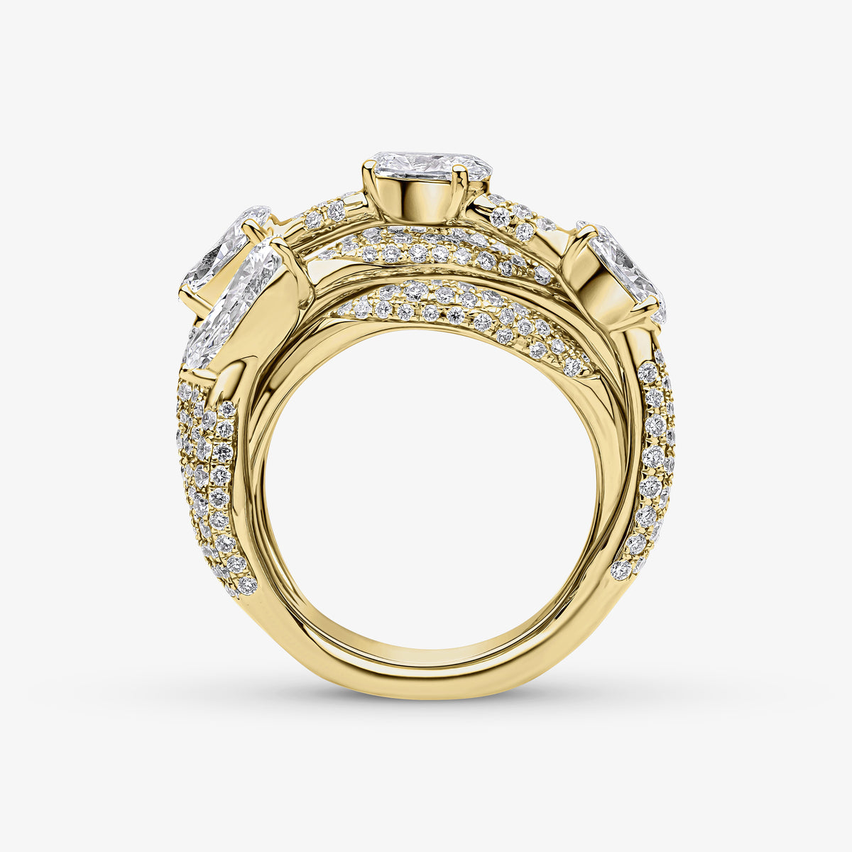 Roma Multi Row Ring 4