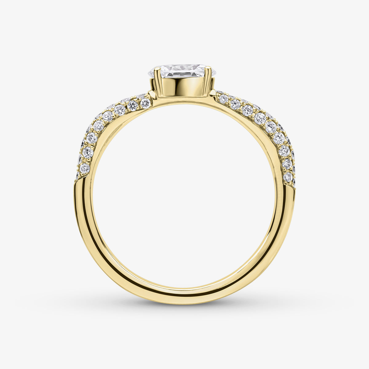 Roma Single Diamond Stacker Ring 6