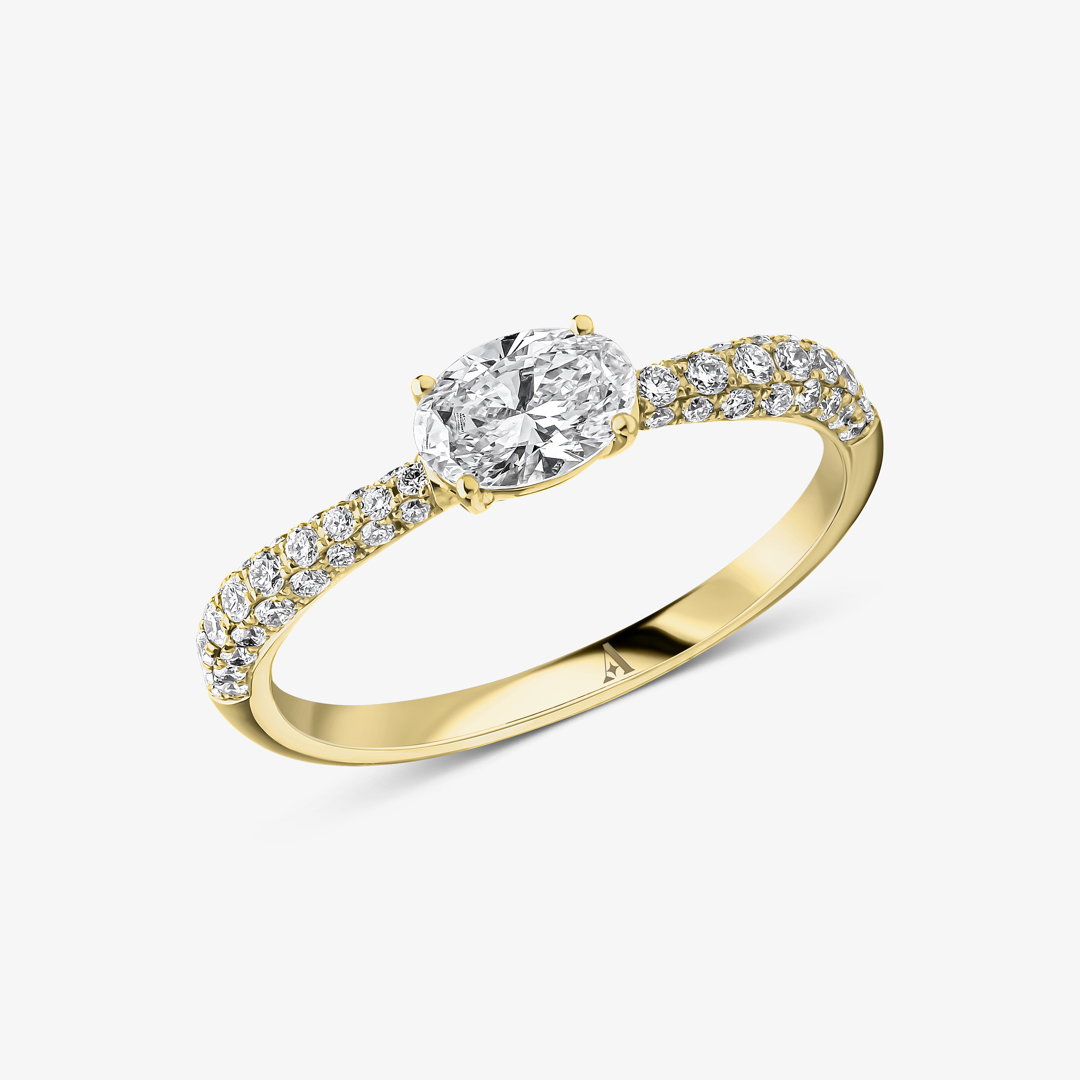 Roma Single Diamond Stacker Ring 2