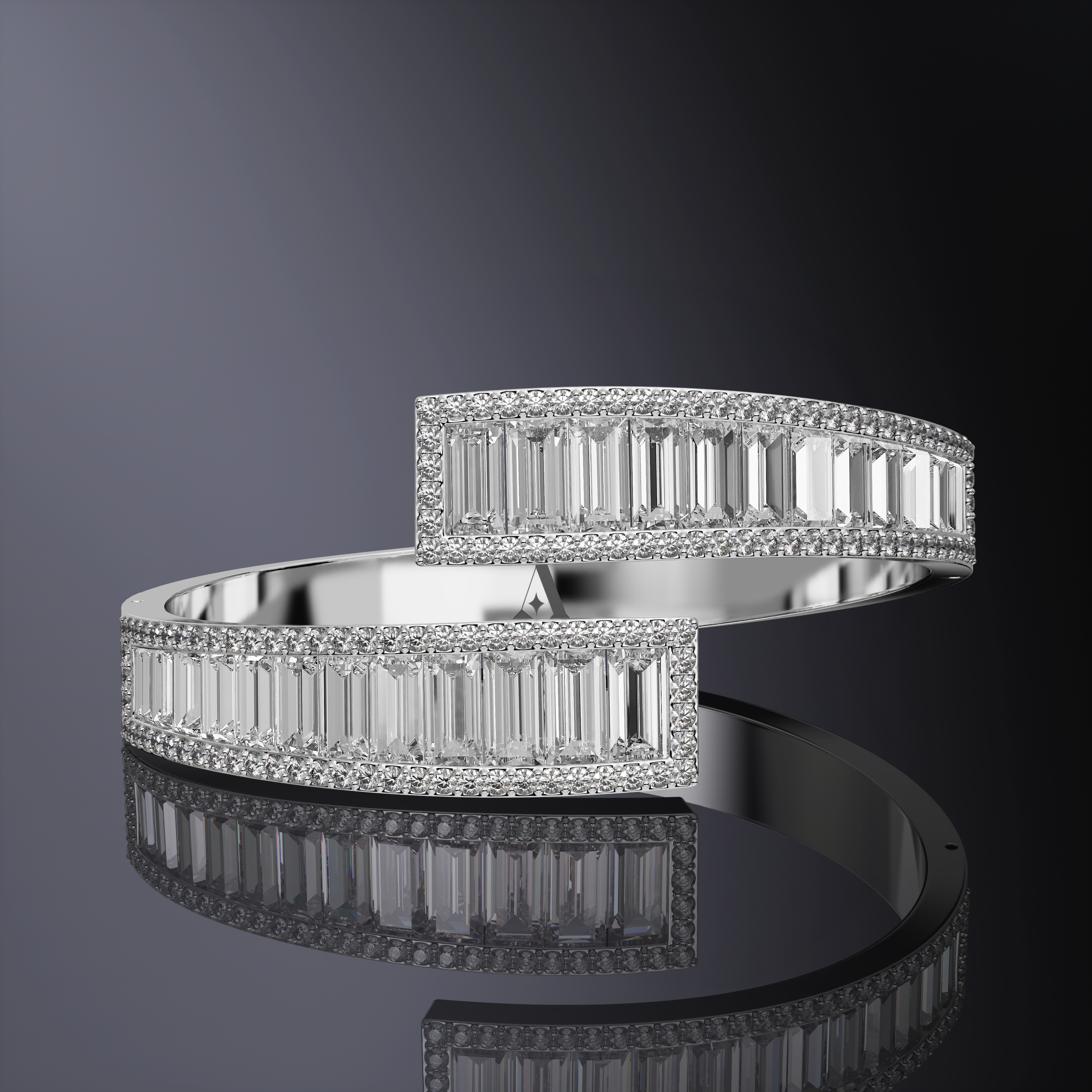 Baguette Cut Bangle