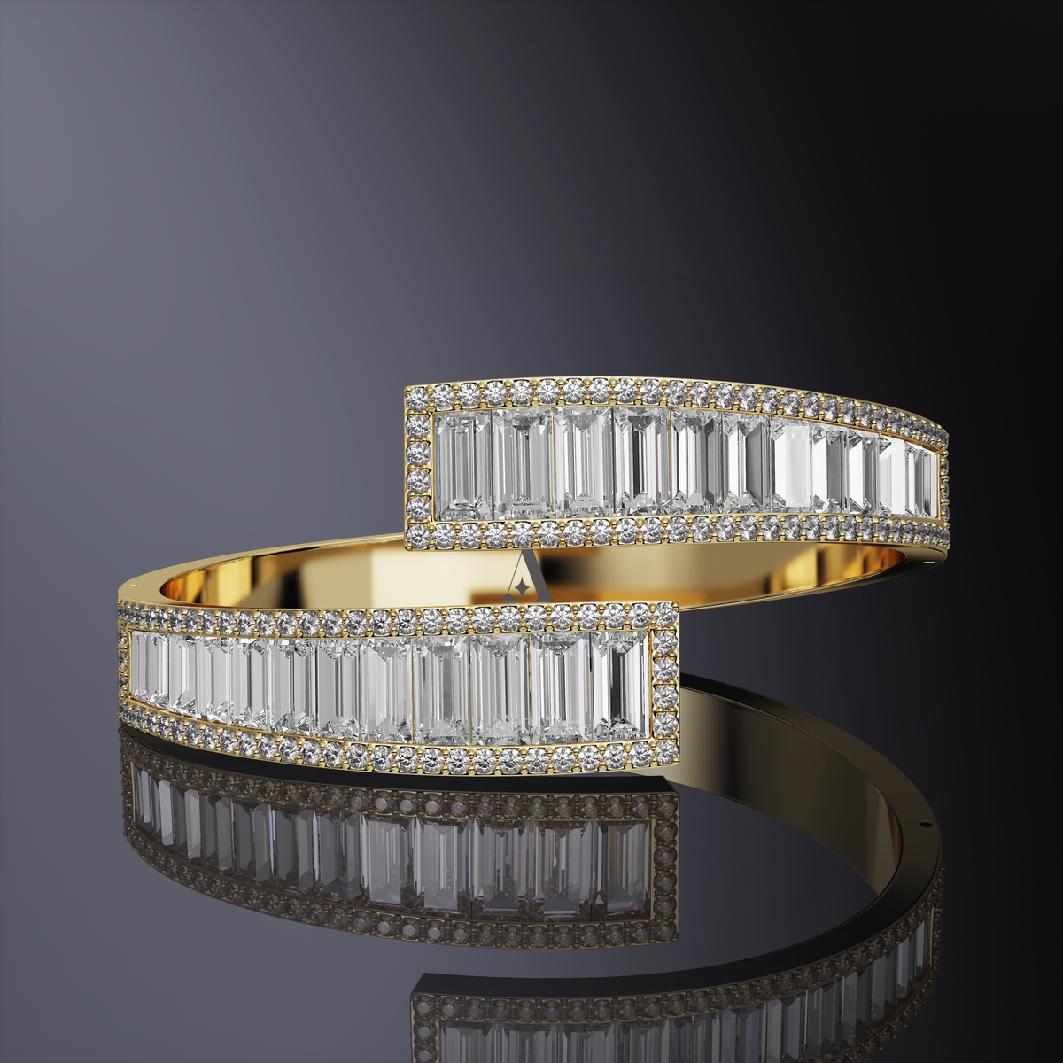 Baguette Cut Bangle