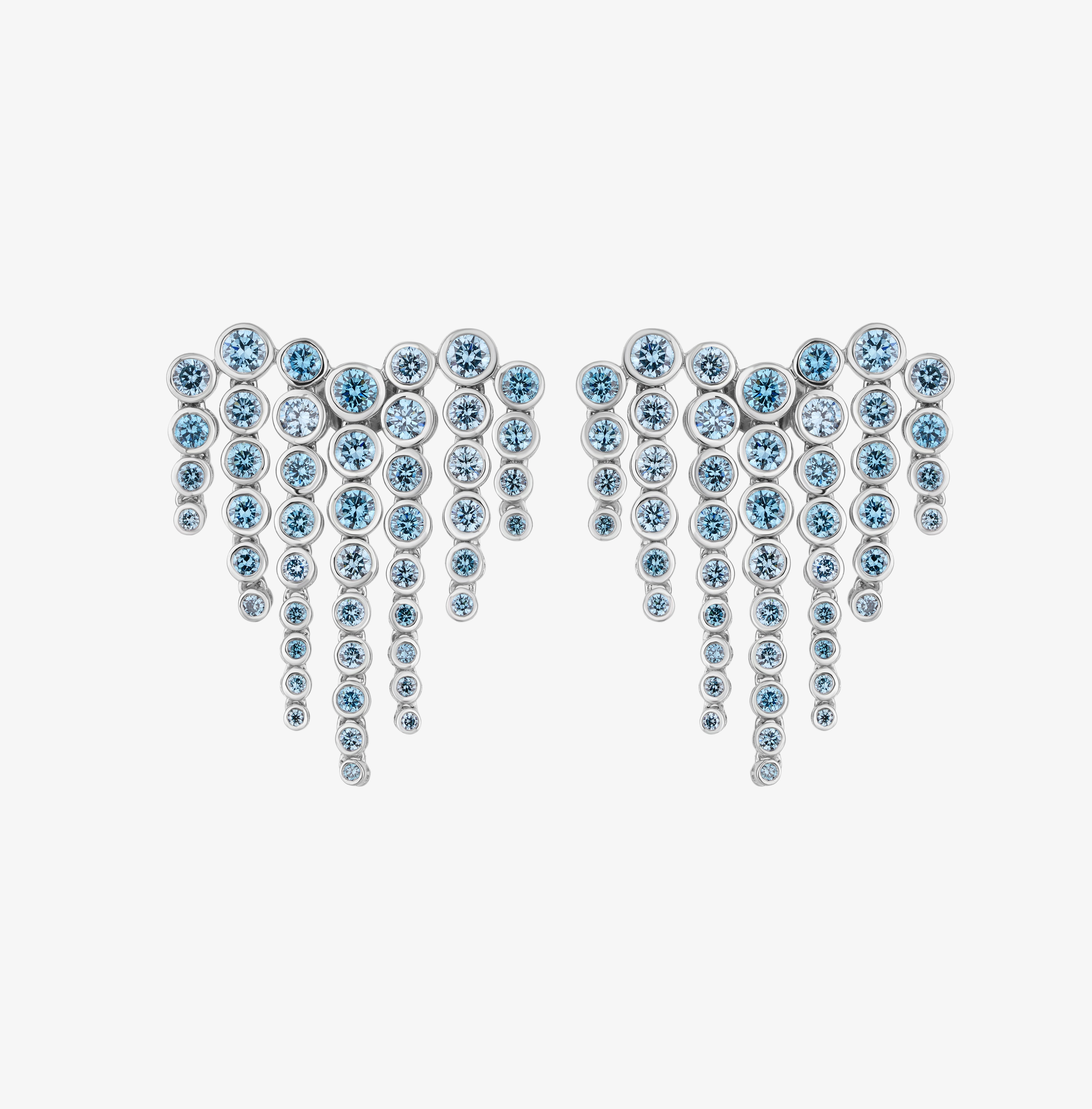 Blue Diamond Heart Of The City Earrings