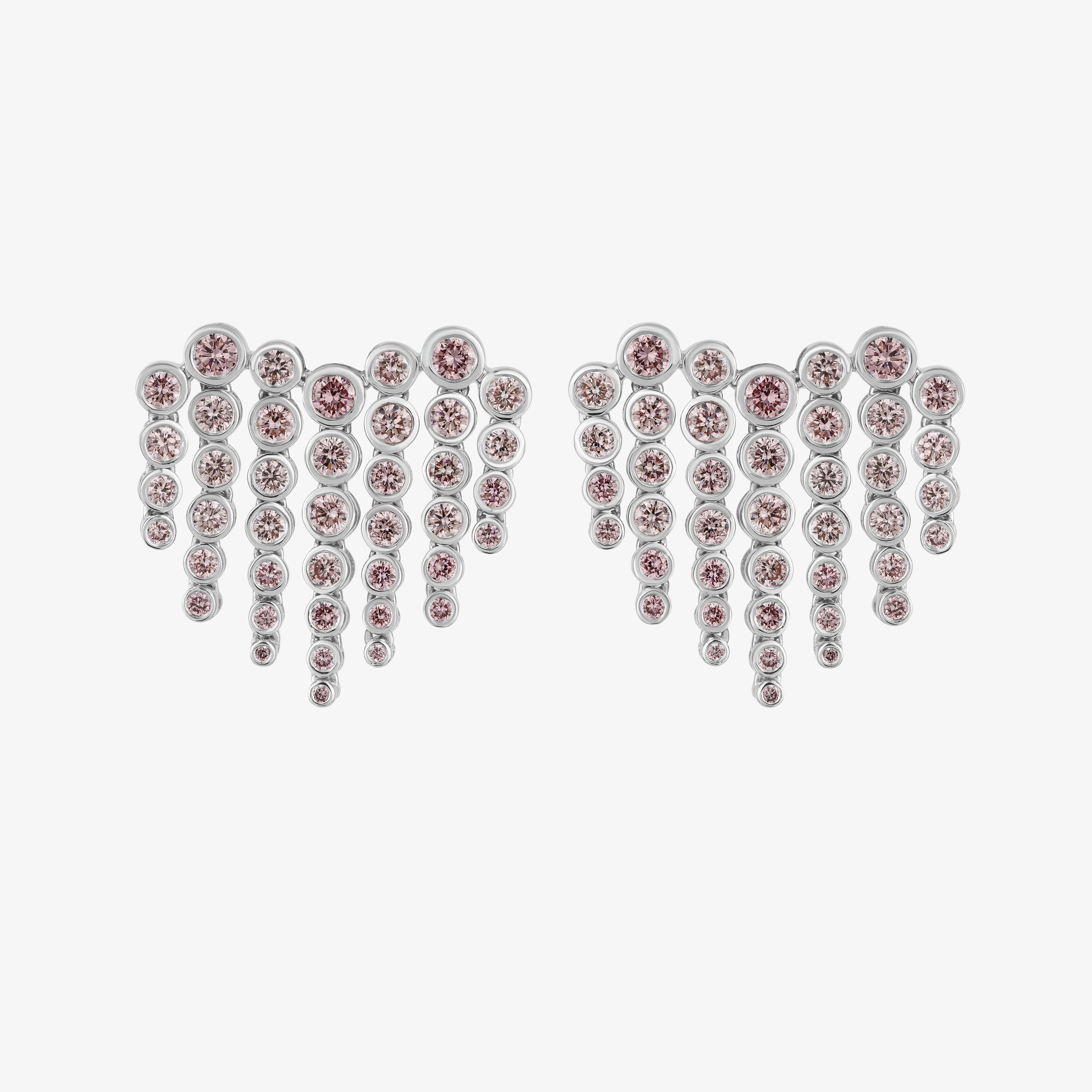 Pink Diamond Heart Of The City Earrings 1