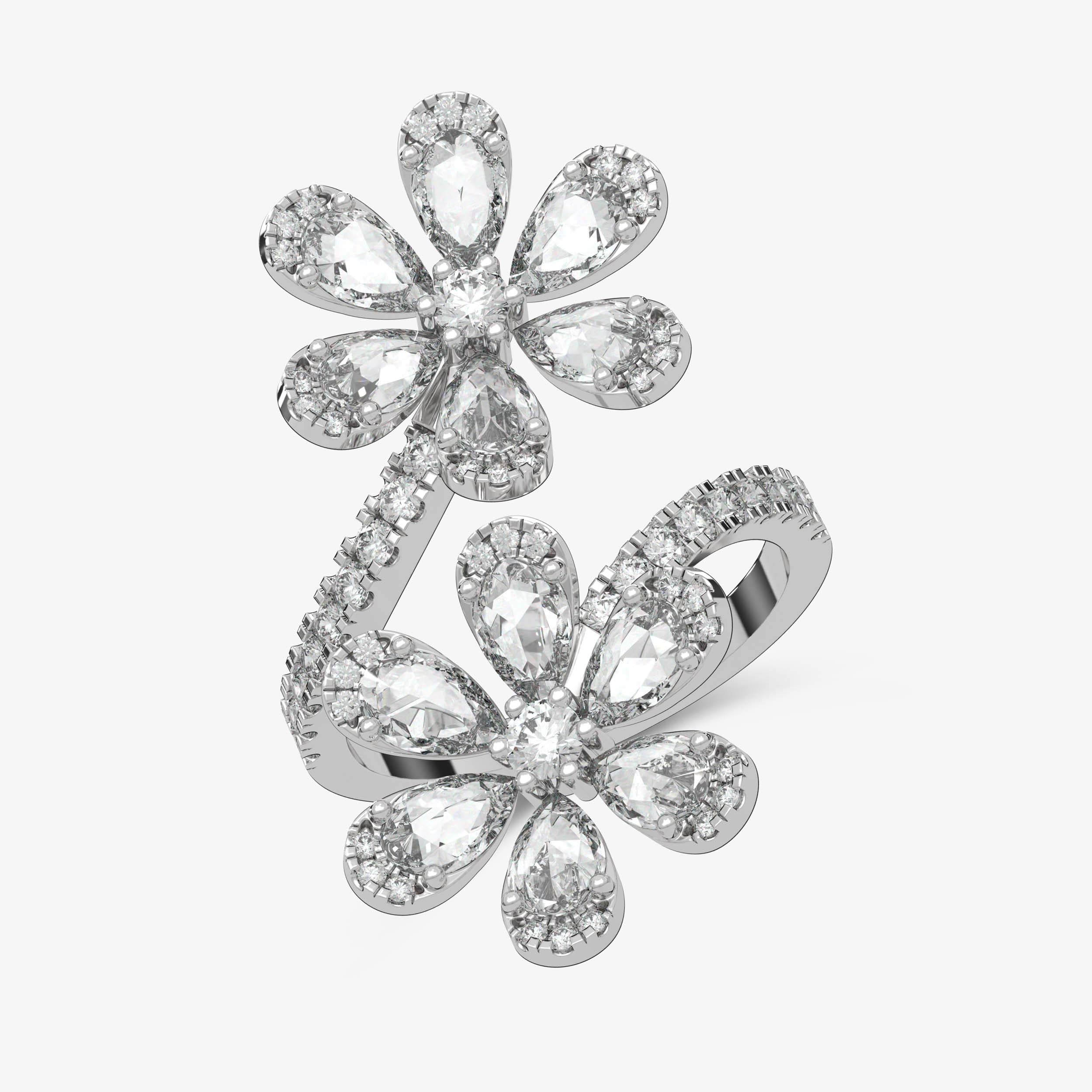 Bague Double Marguerite