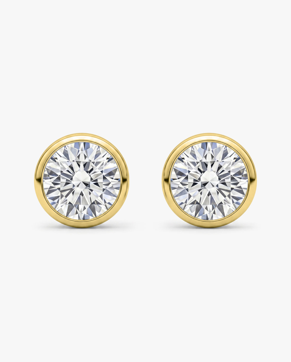 The Sadie Sparkle | Round Bezel Studs 143