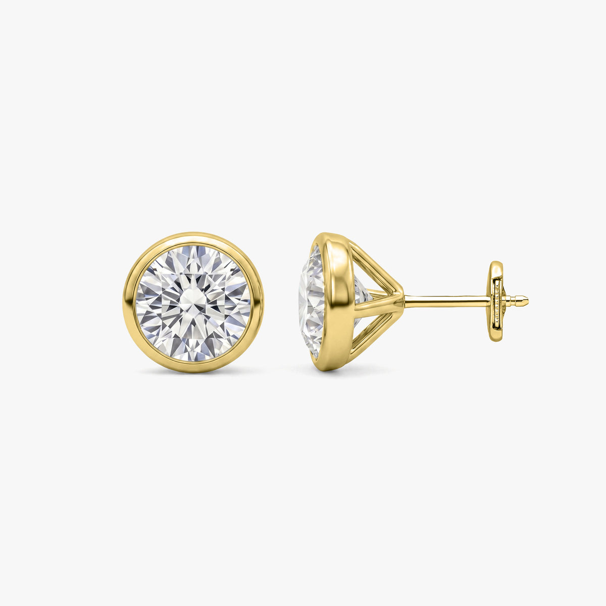 The Sadie Sparkle | Round Bezel Studs 142