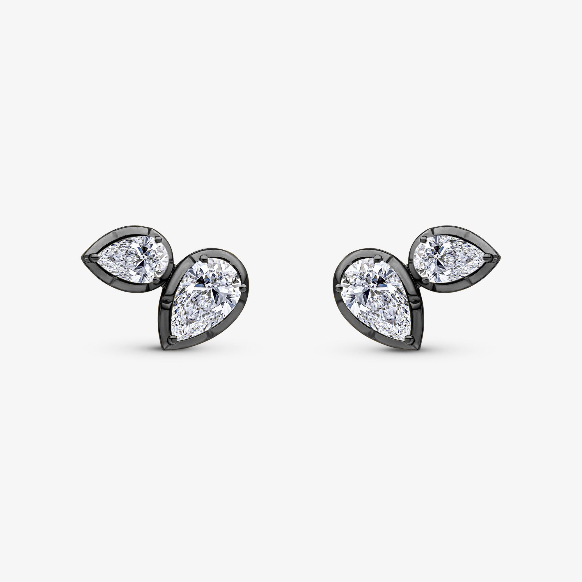 Madison White Diamond Stud Earrings