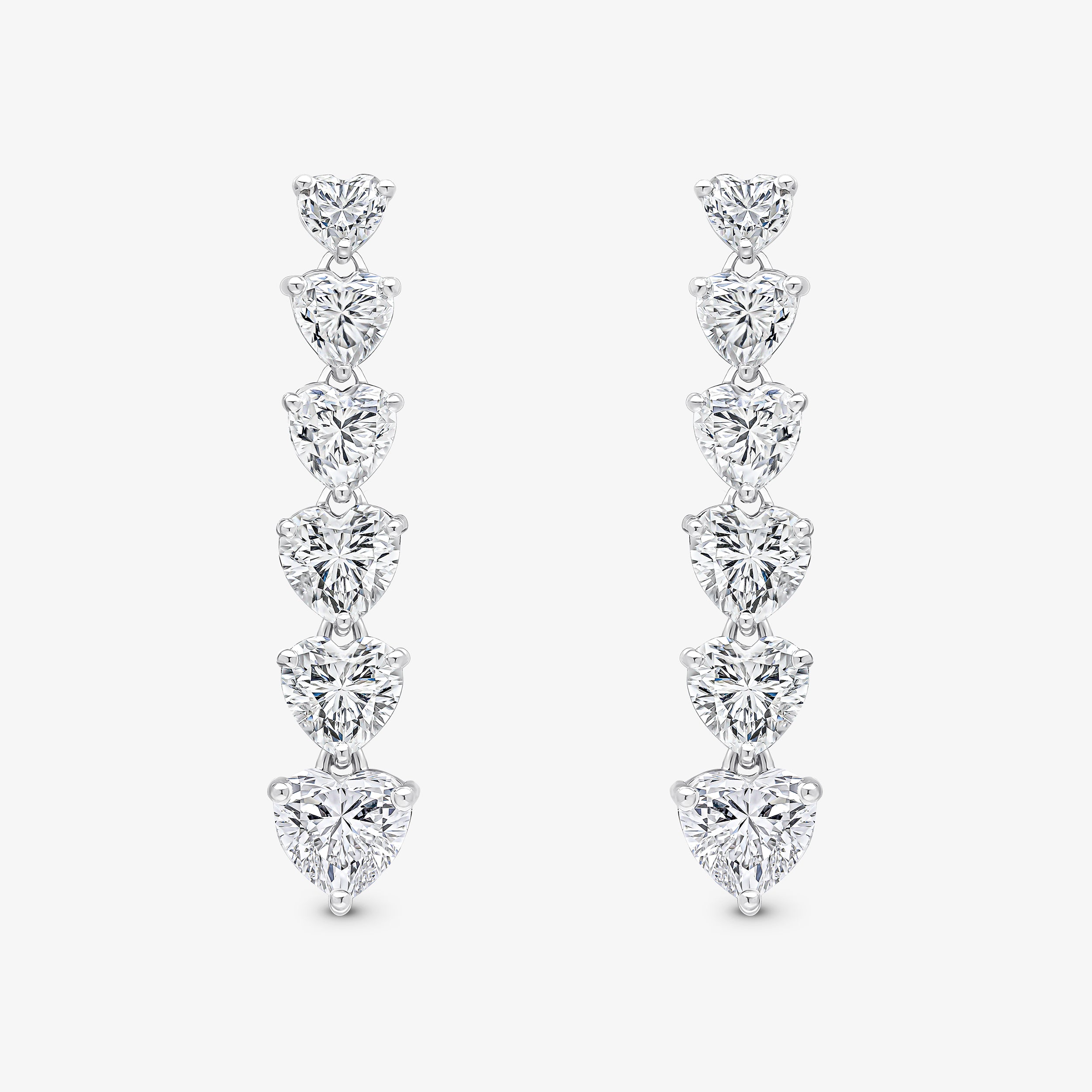 Heart Tennis Earrings