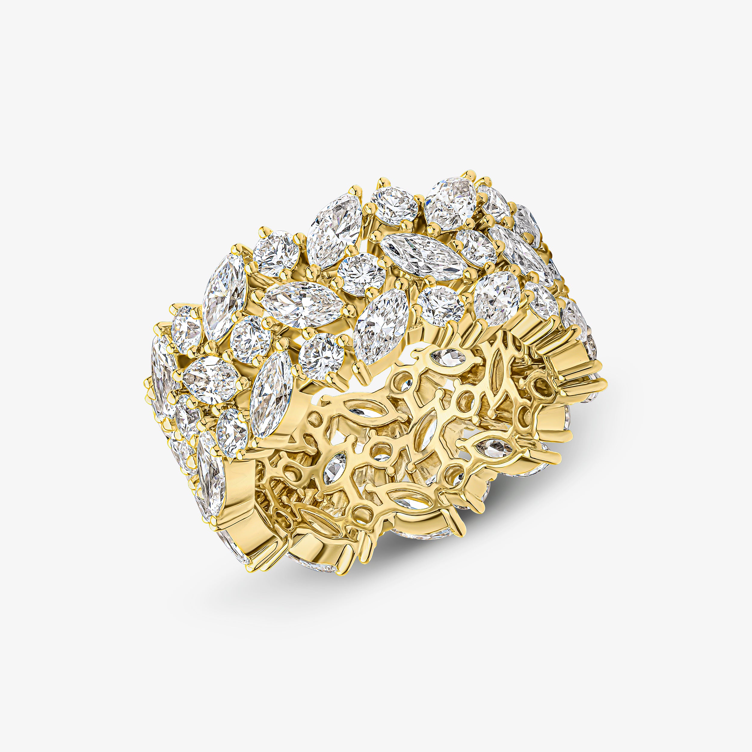 Marquise & Round Brilliant Cut Eternity Ring