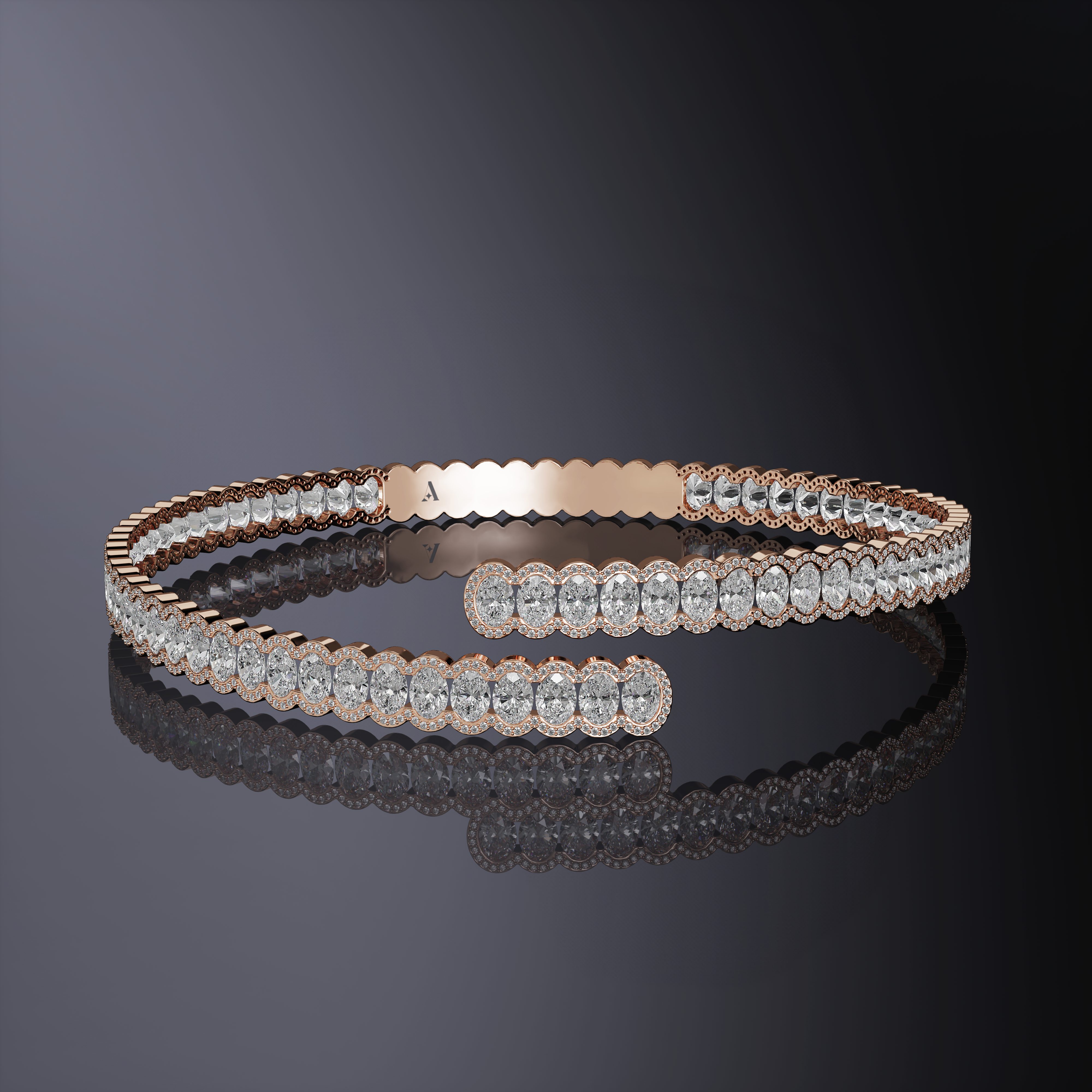 Oval Diamond Choker