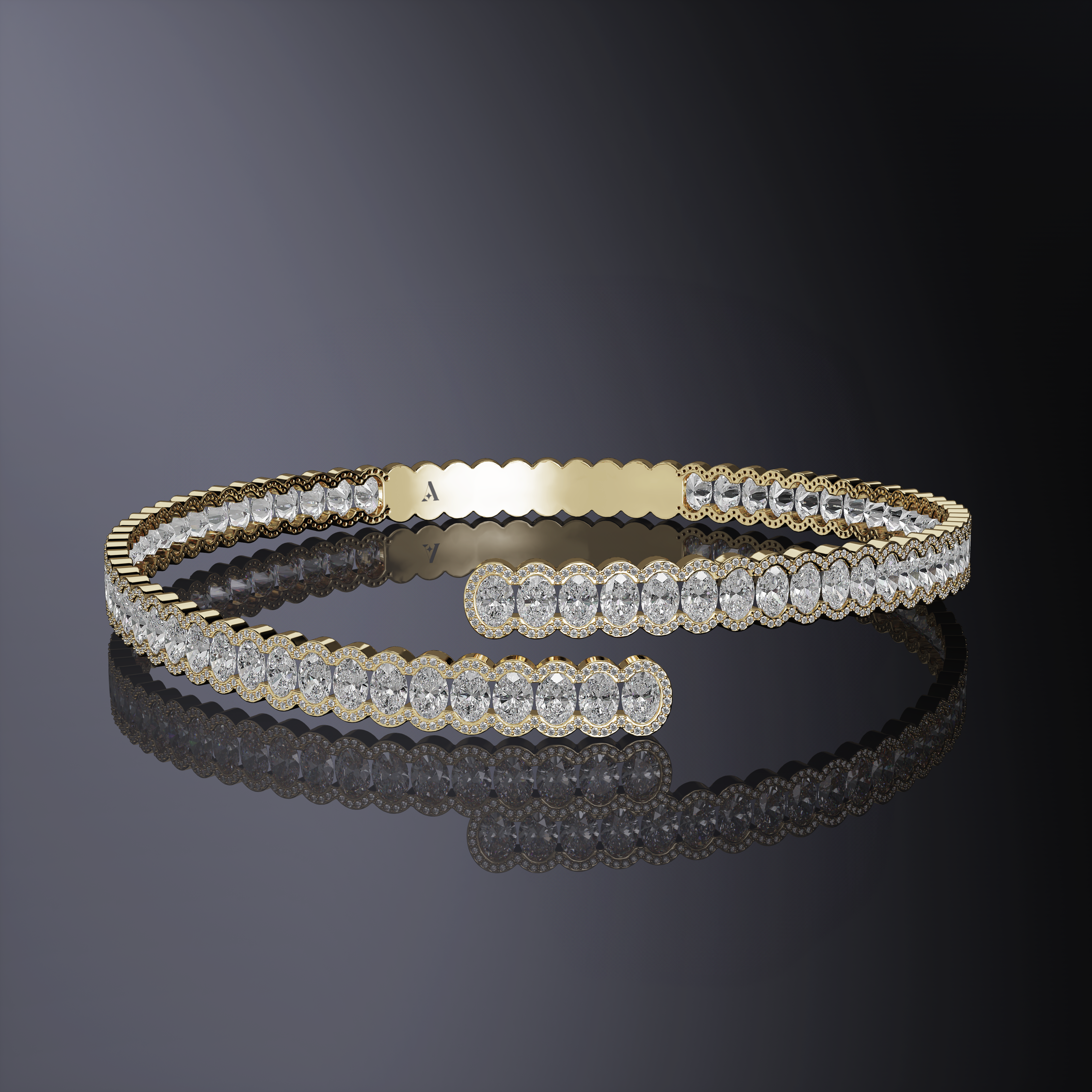 Oval Diamond Choker