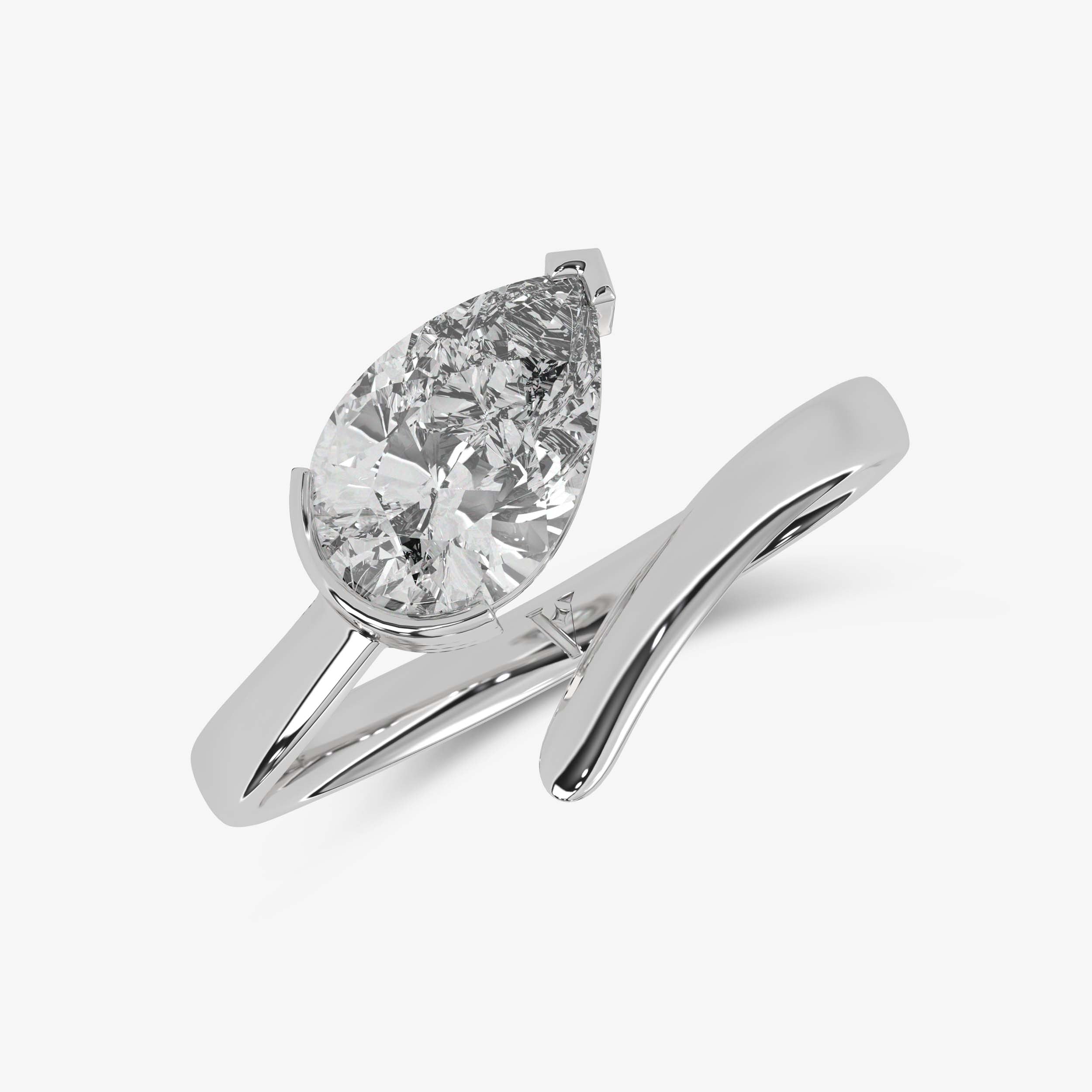 Bague Diamant Taille Poire