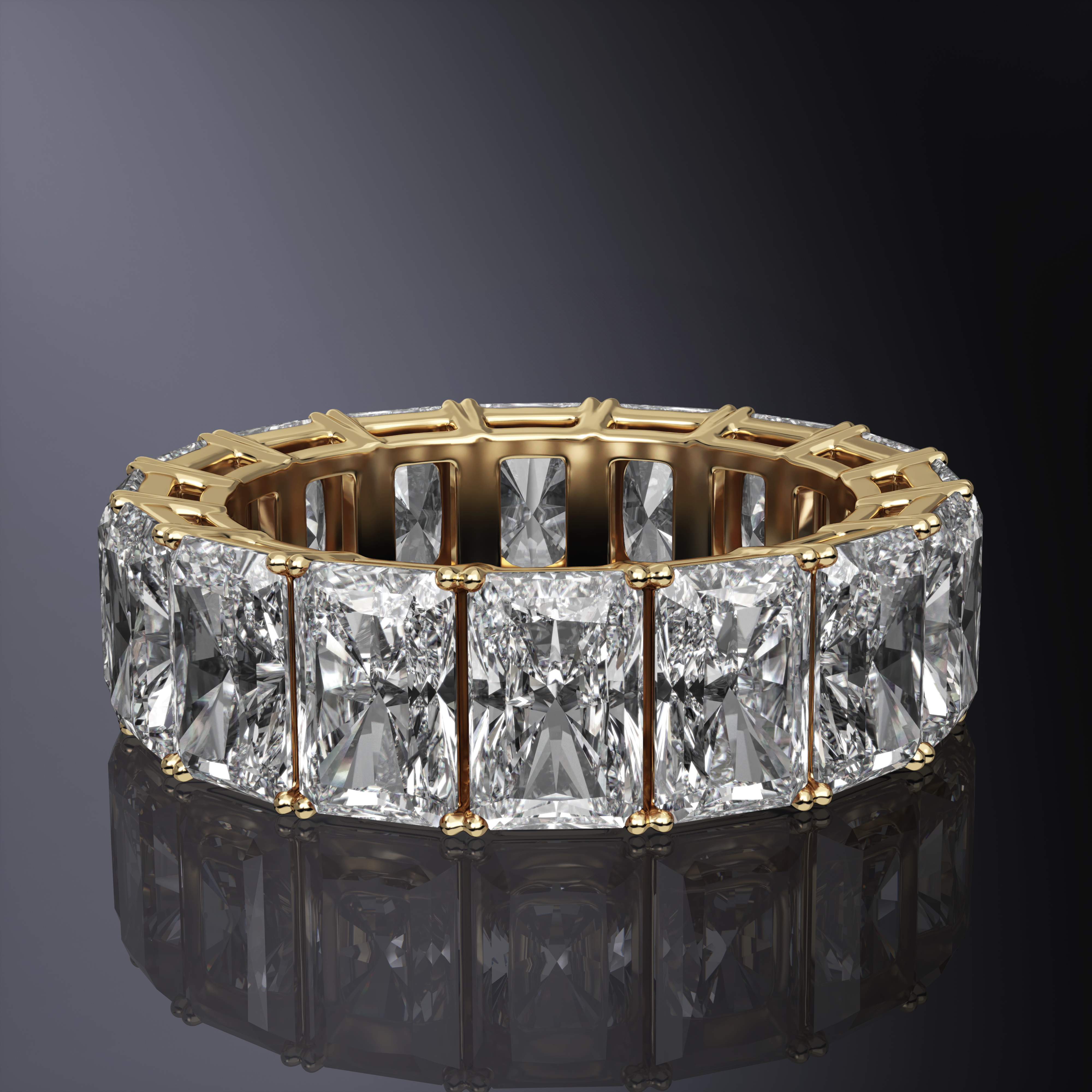 Radiant Cut Eternity Ring
