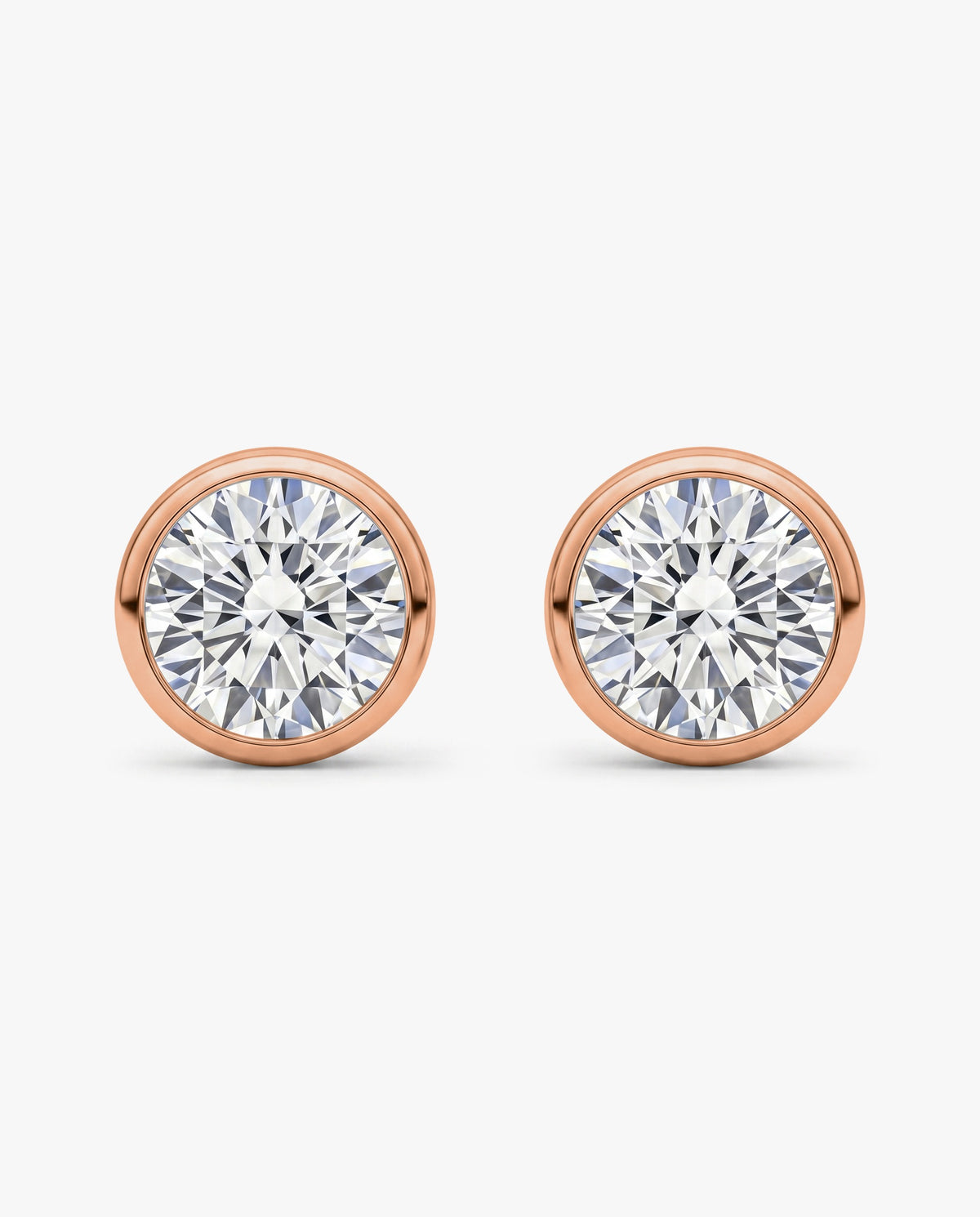 The Sadie Sparkle | Round Bezel Studs 144