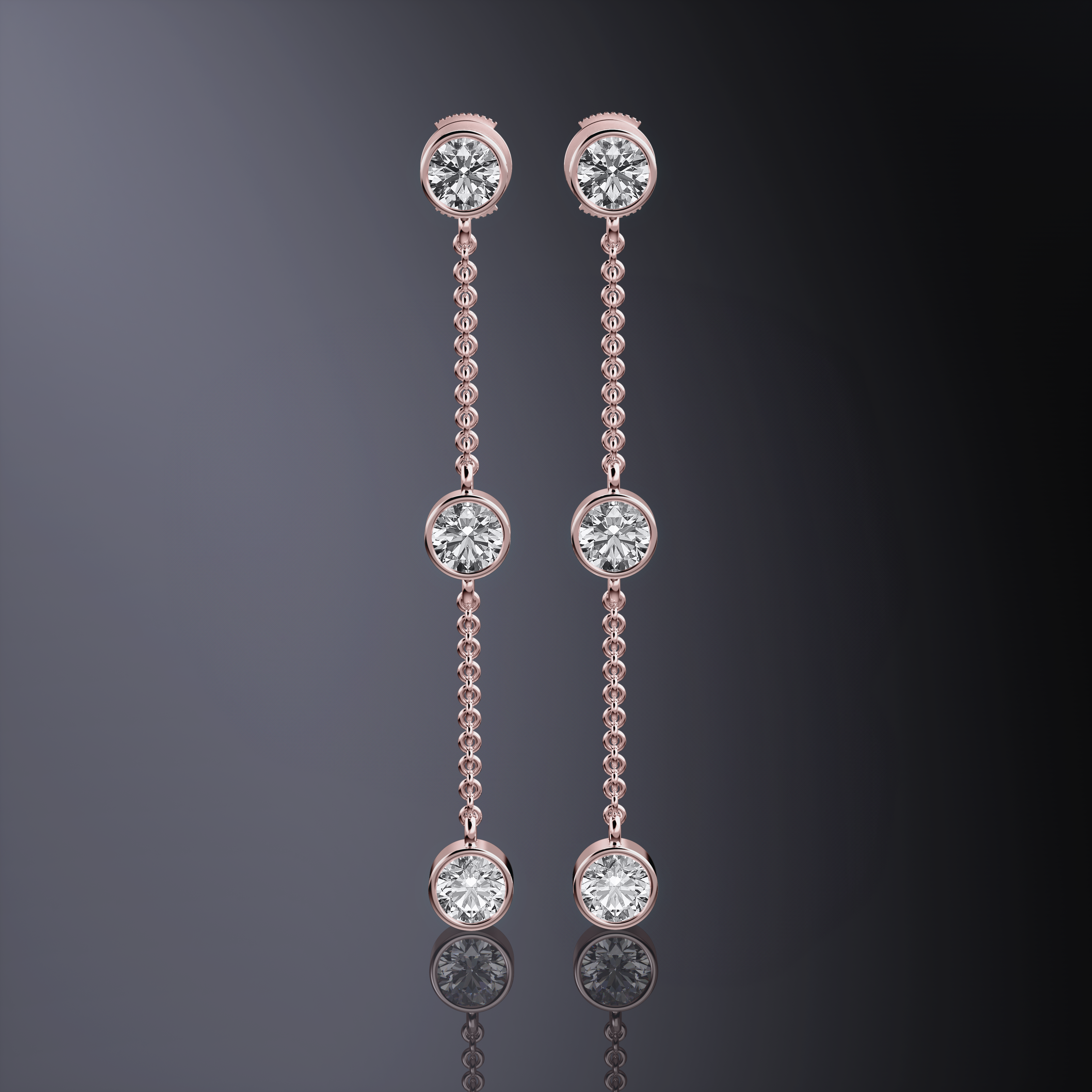 Trilogy Drop Earrings