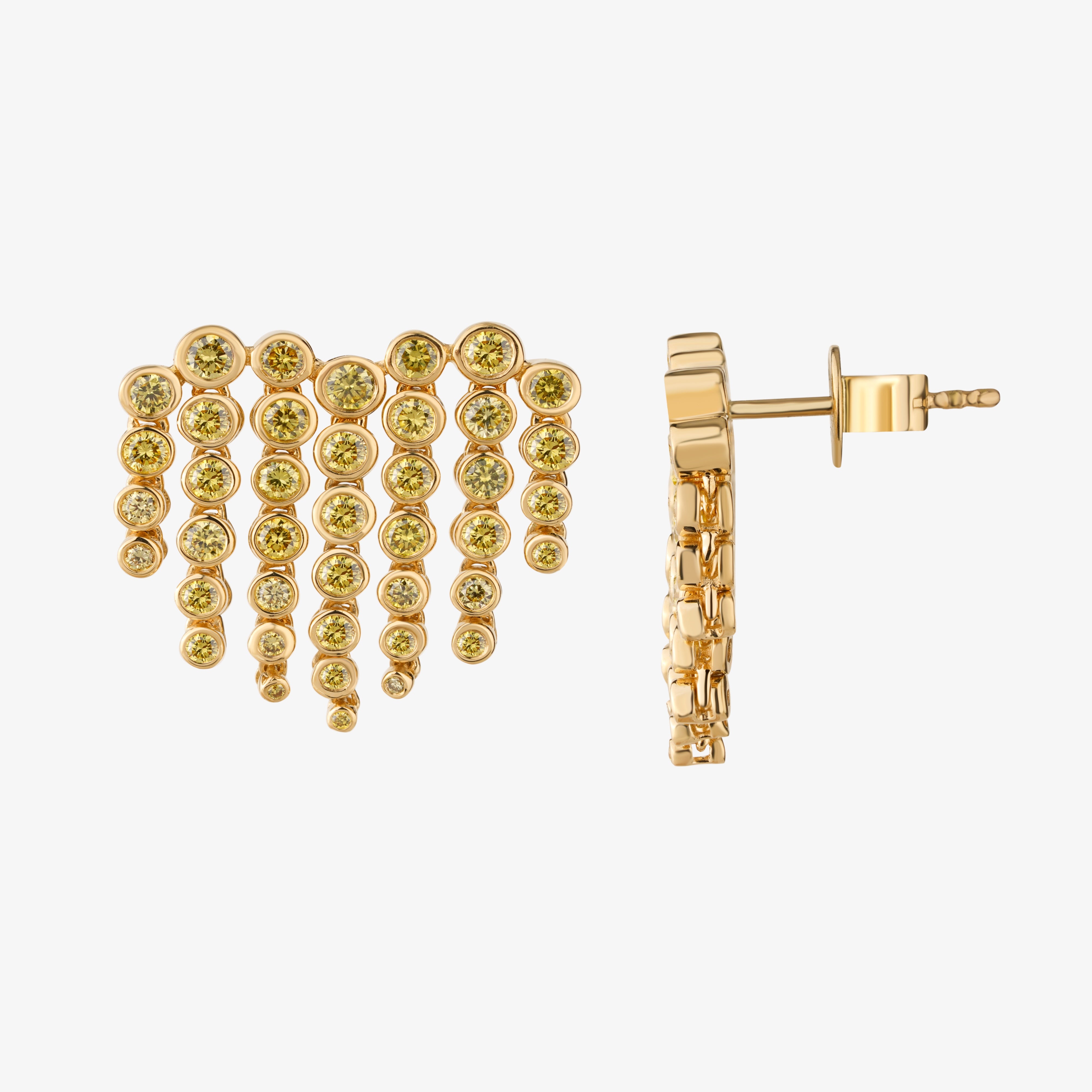 Yellow Diamond Heart Of The City Earrings