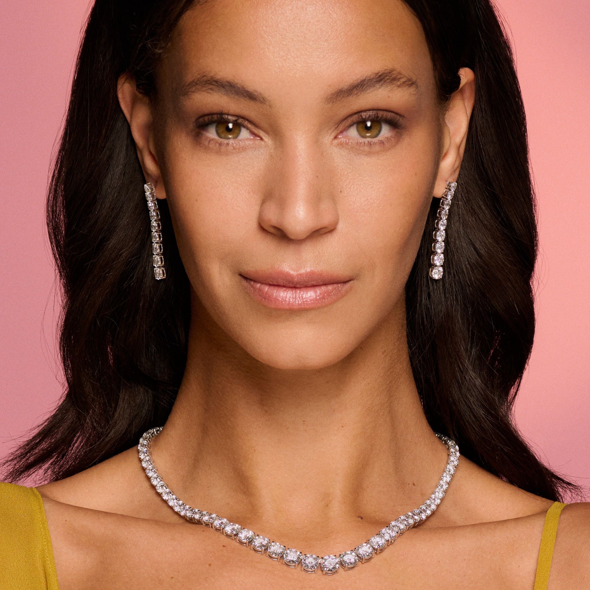 Graduated Tennis Earrings